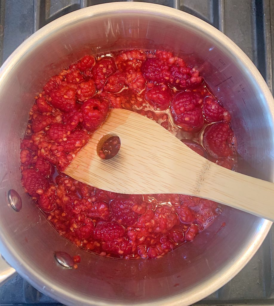 Cooking the Raspberry Sauce