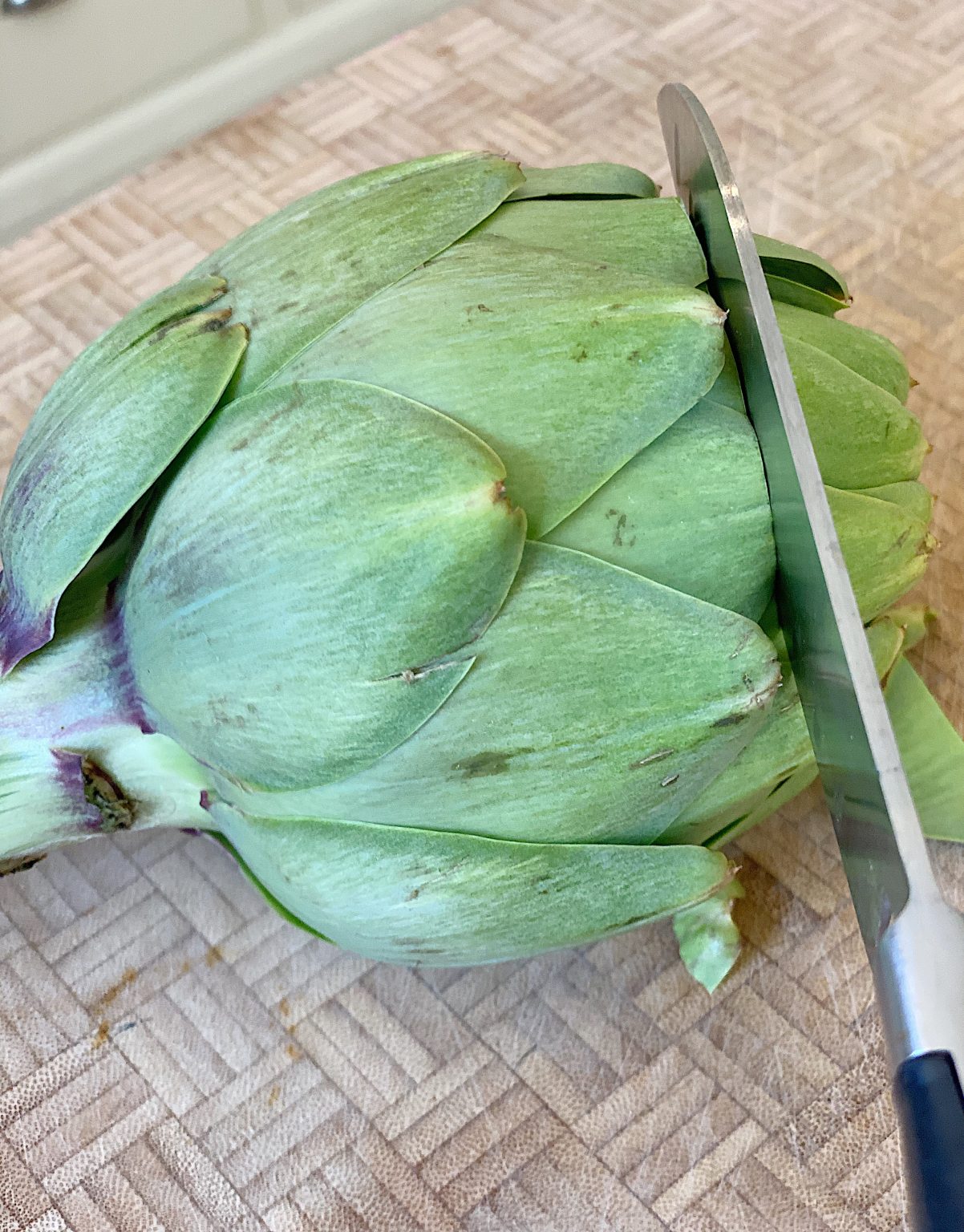 Cut off the Top of the Artichoke