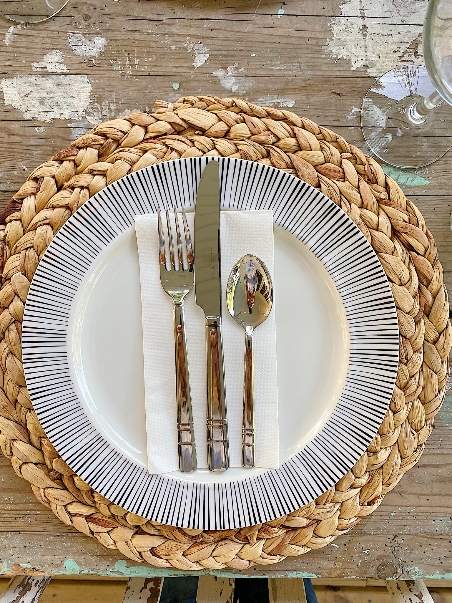 Dinner Utensils on the Porch