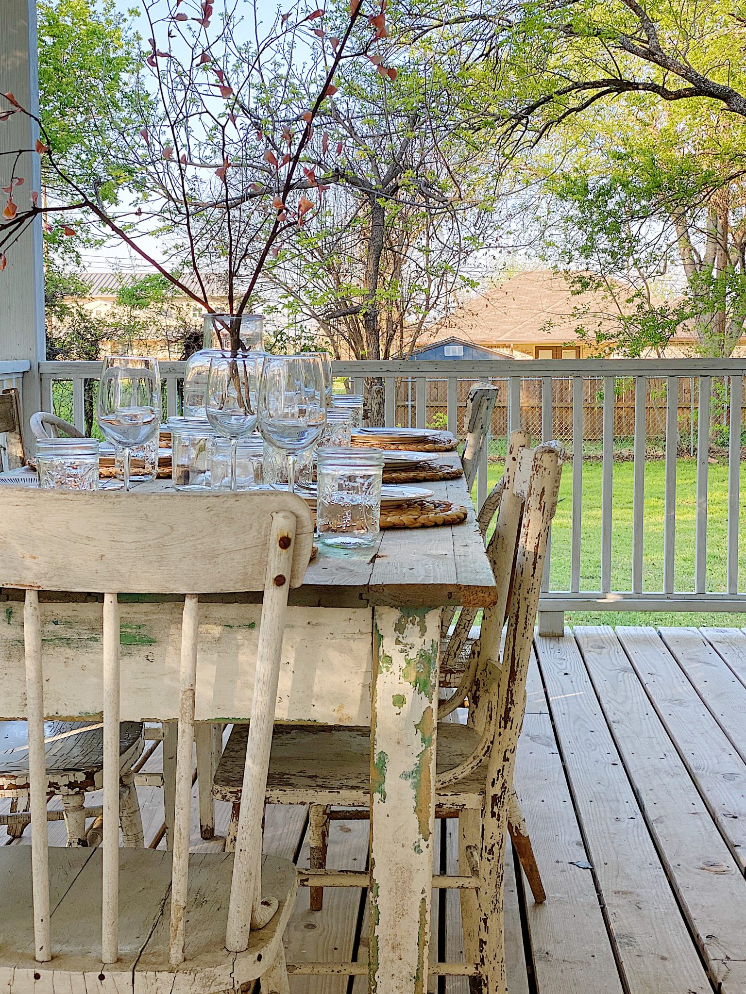 Dinner on the Wrap Around Porch