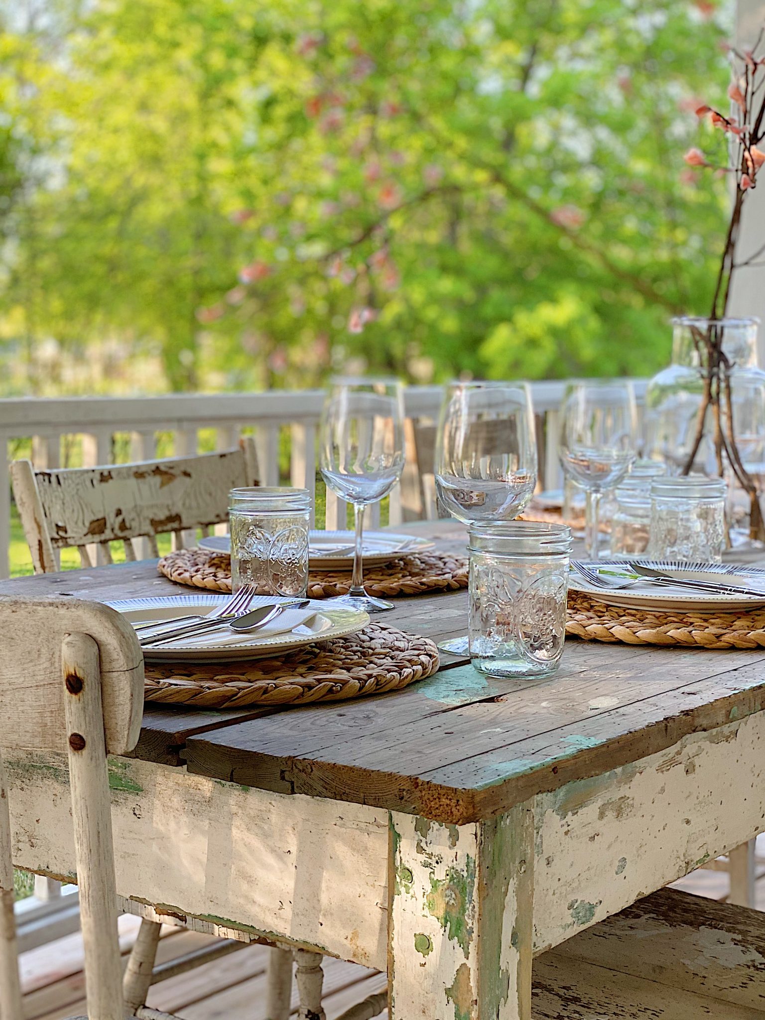 Dinner on the Wrap Around Porch