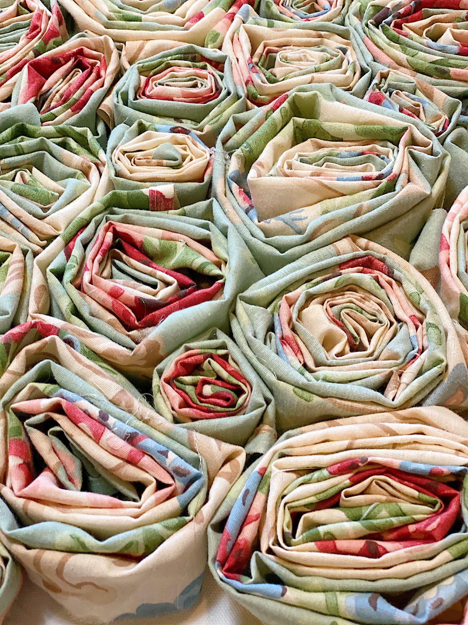 Fabric Roses