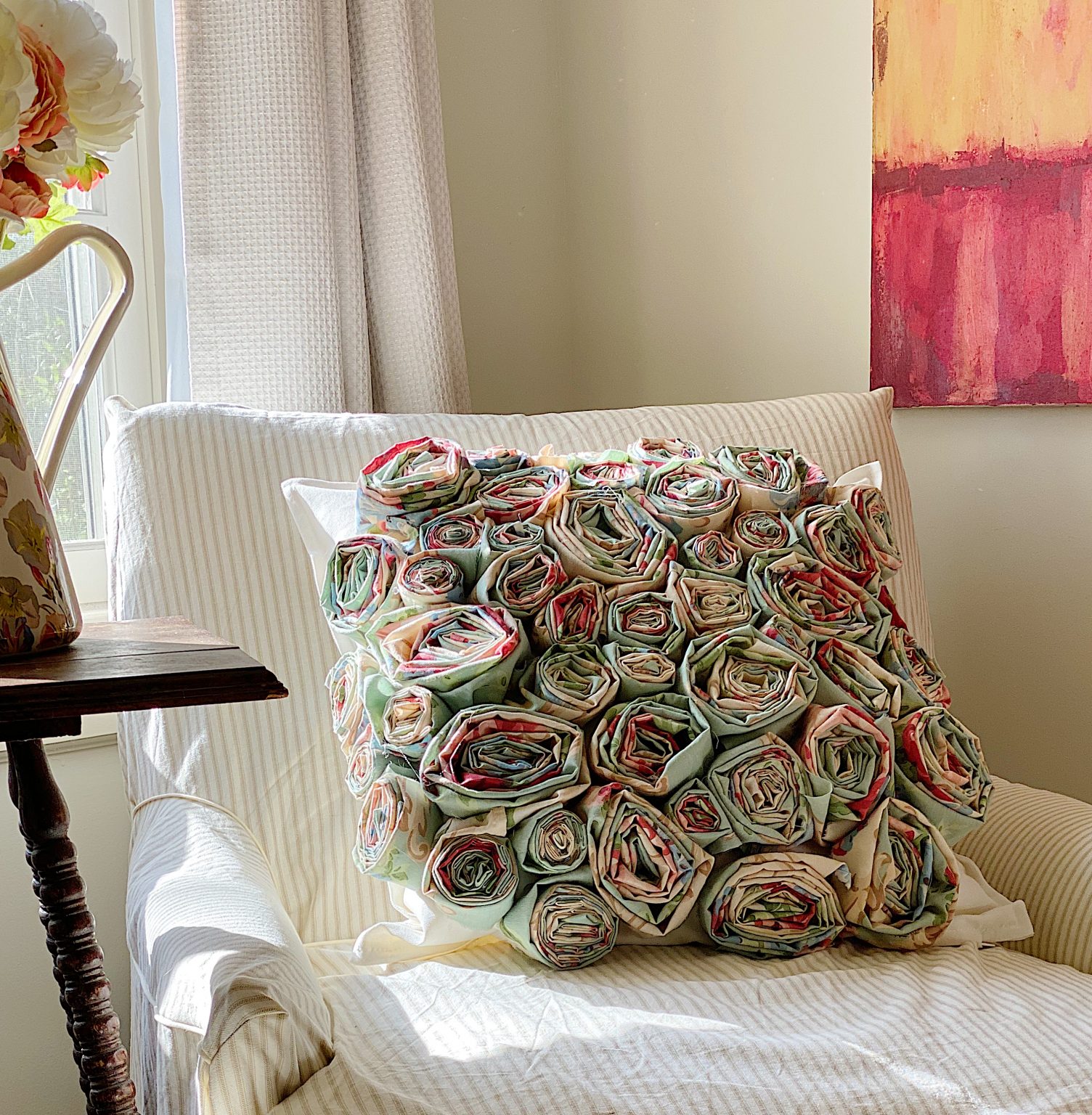 How to Make a Flower Craft Pillow 5