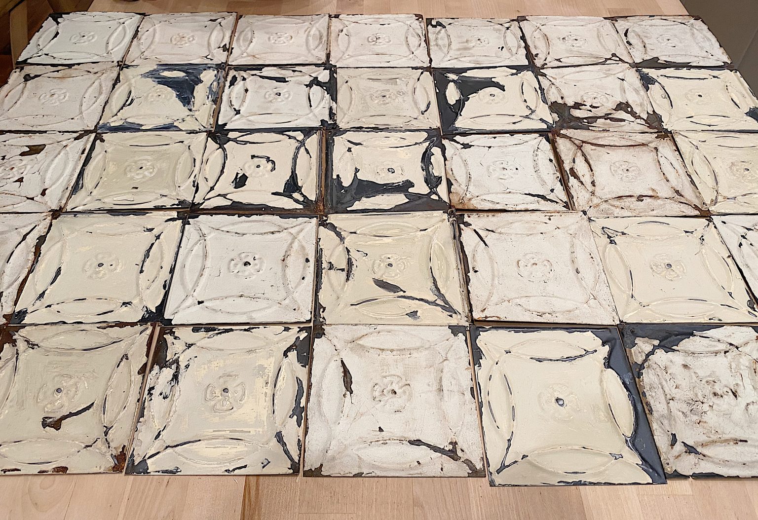 How to Tile a Backsplash with Vintage Tiles