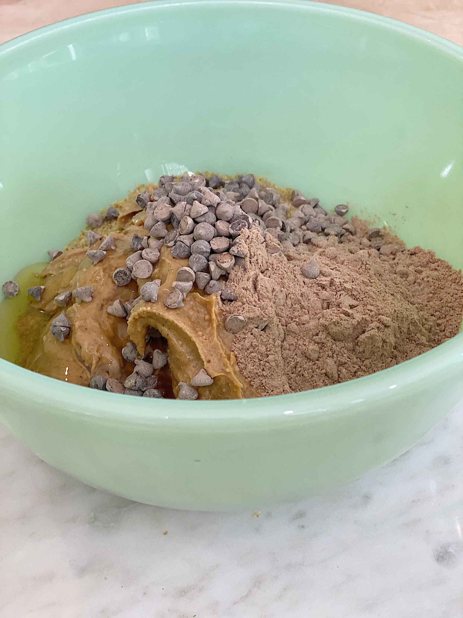 Ingredients for Protein Balls with Peanut Butter