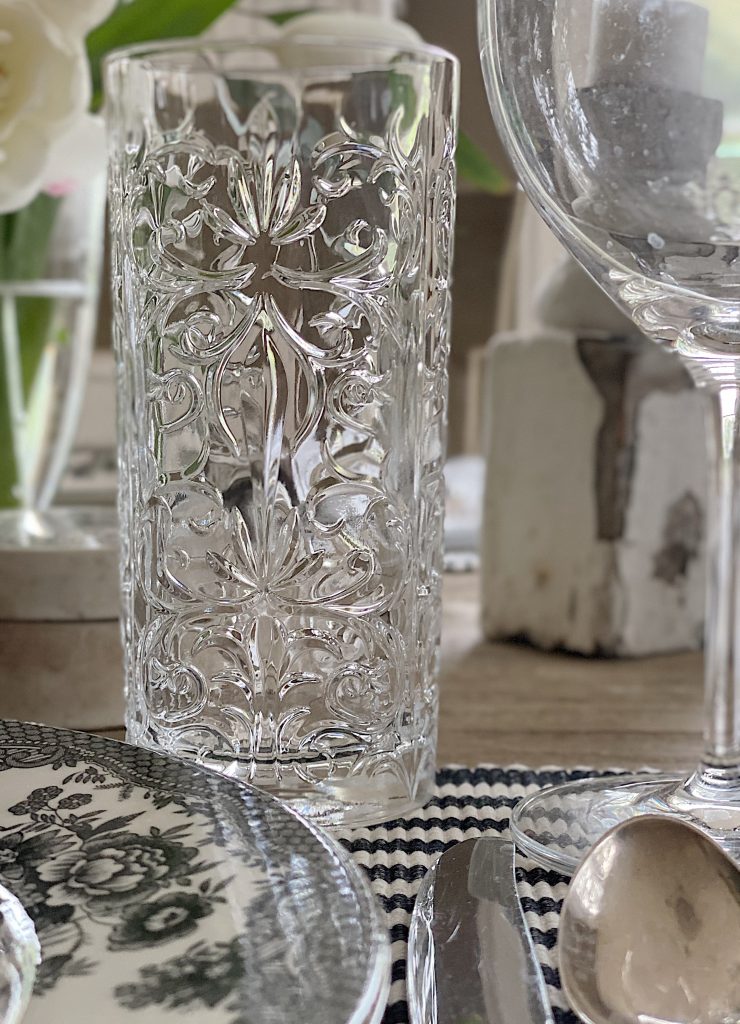 My Favorite Glassware Sets in the Dining Room - MY 100 YEAR OLD HOME