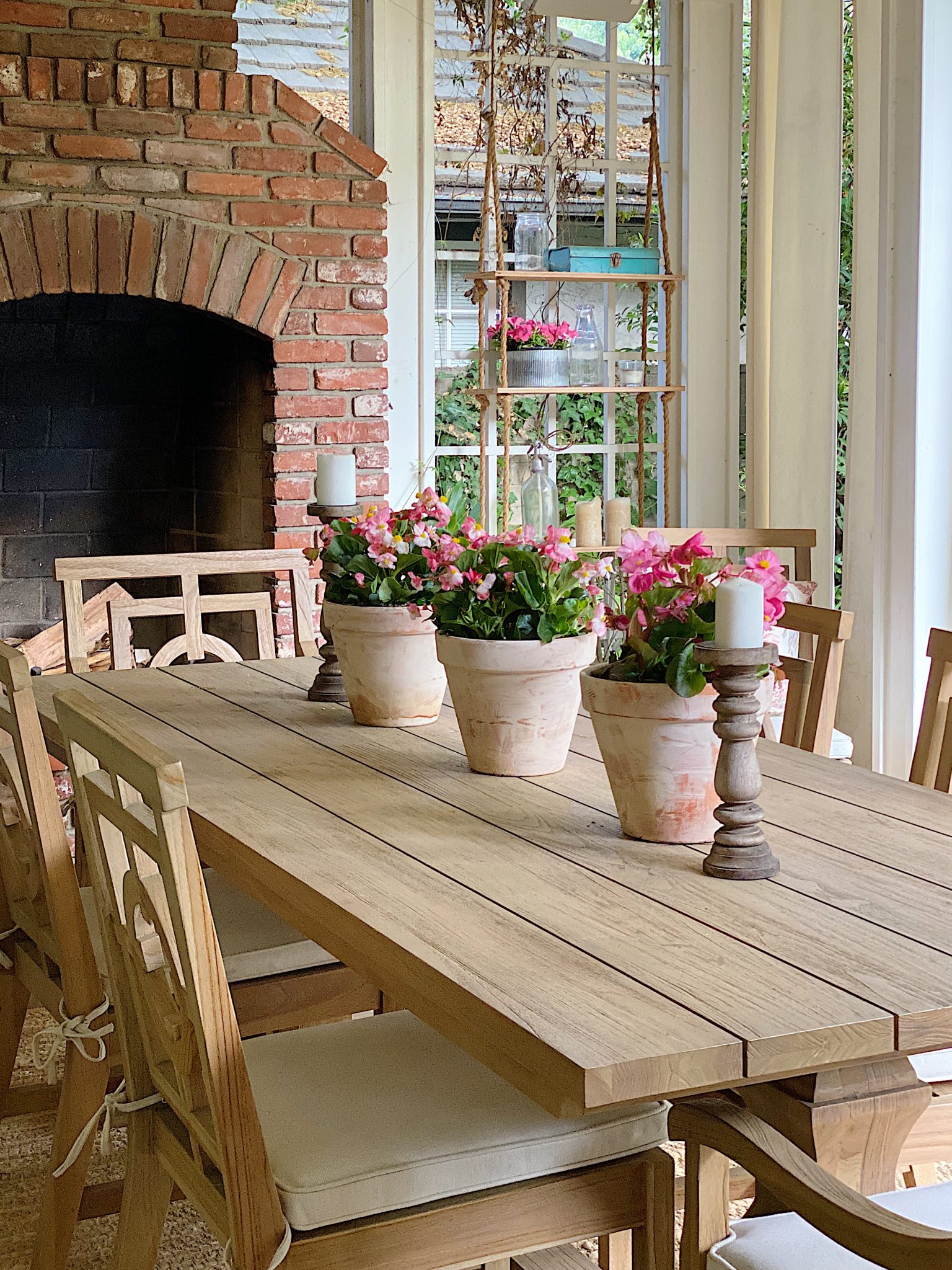 Potted Plants on the Back Porch