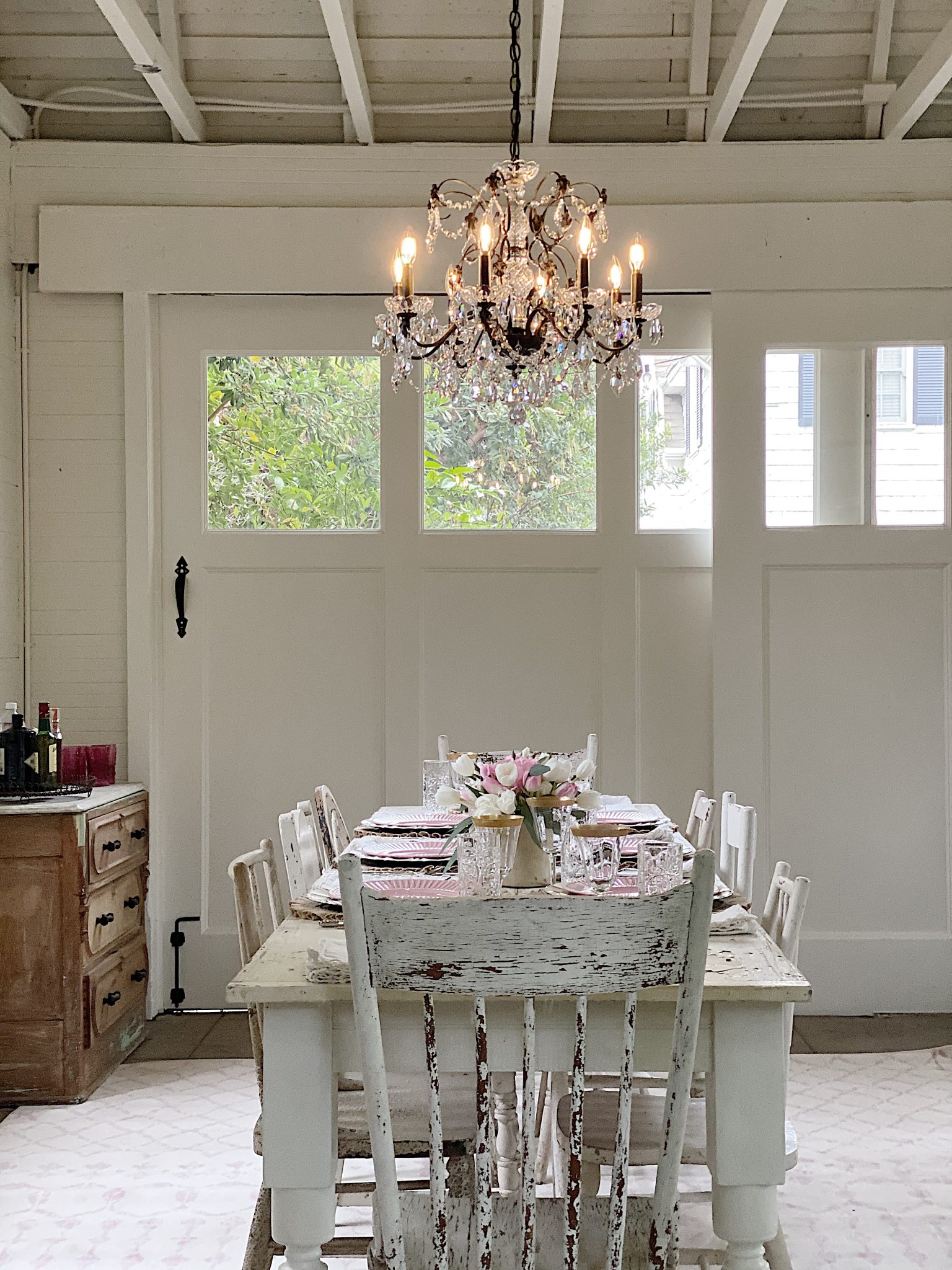 The Carriage House Reveal with Lamps Plus Chandelier