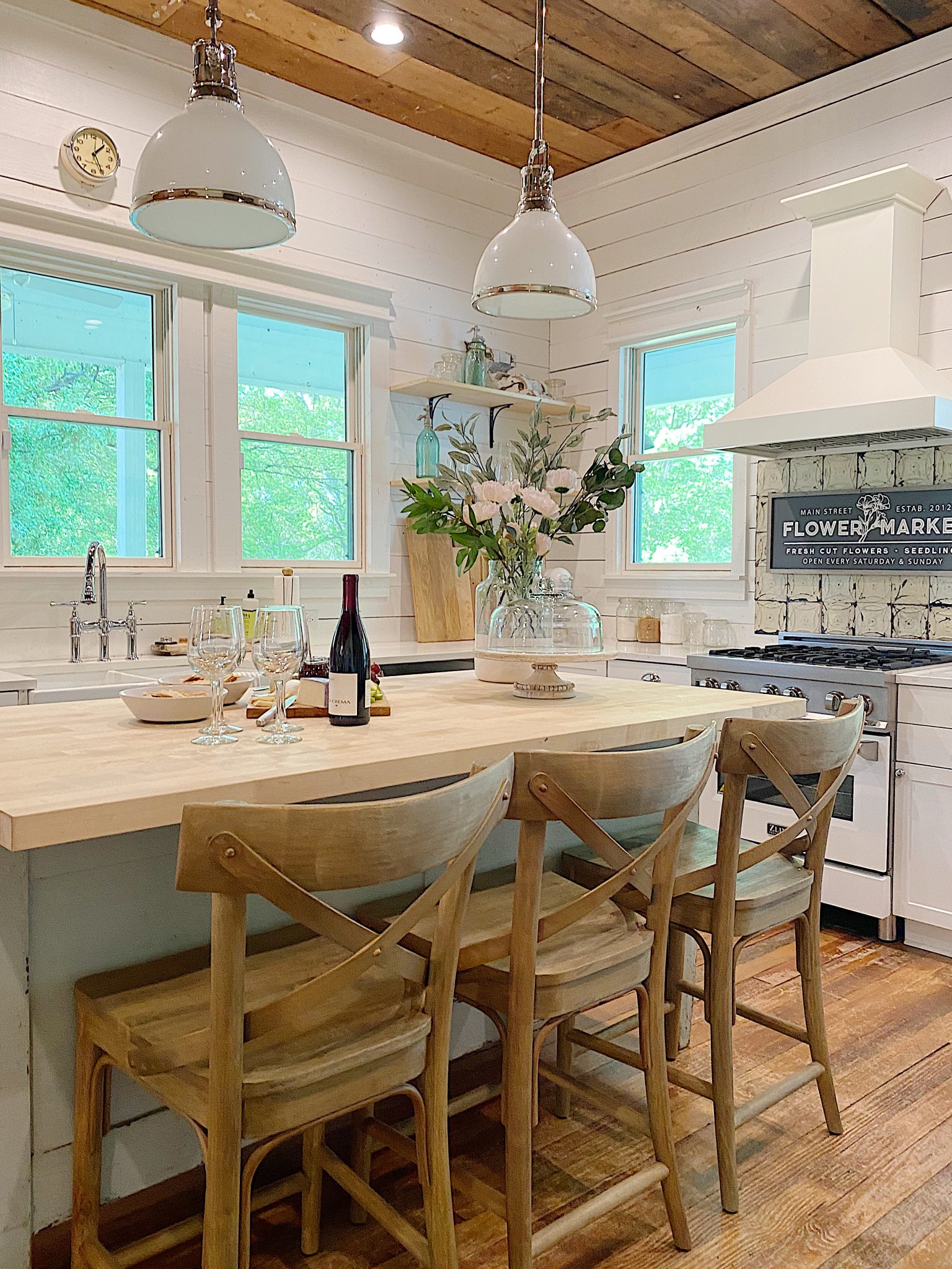 Waco Kitchen with Vintage Tile Backsplash