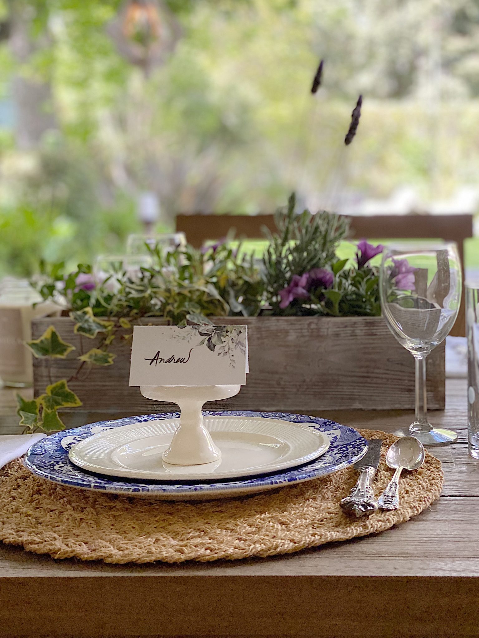 Wood Planter Box Table Centerpiece Ideas