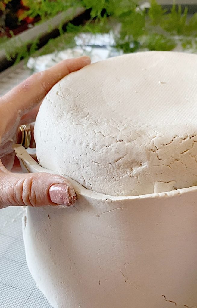 Attaching the Parts of the Paper clay Pot