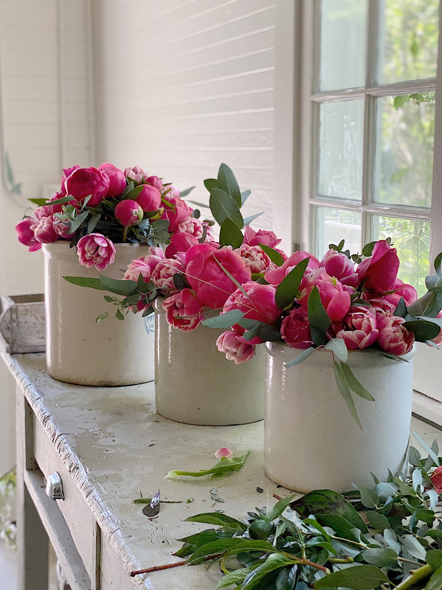 Decorating Flowers in Vases