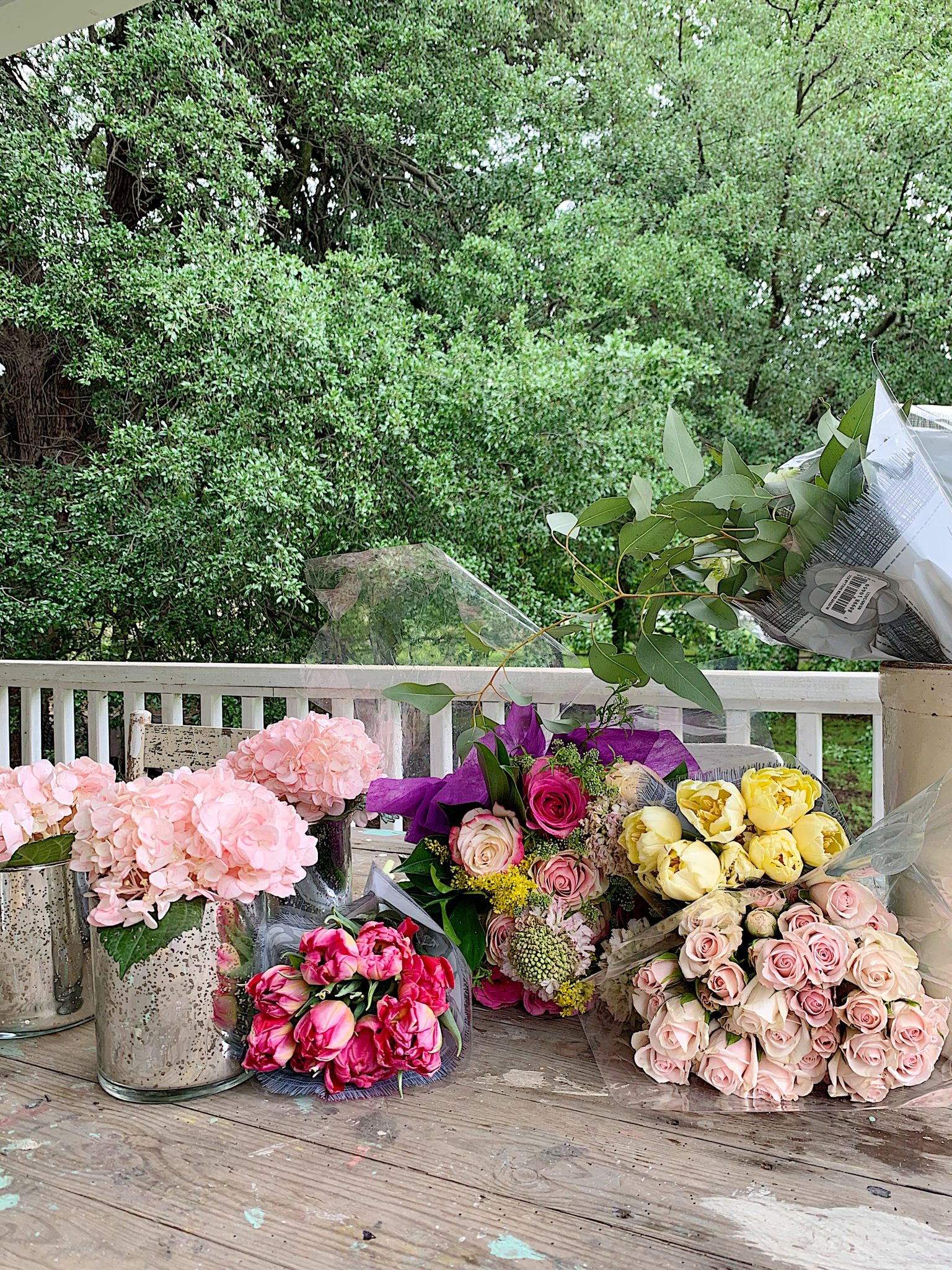 Dinner with Friends Arranging the Centerpieces