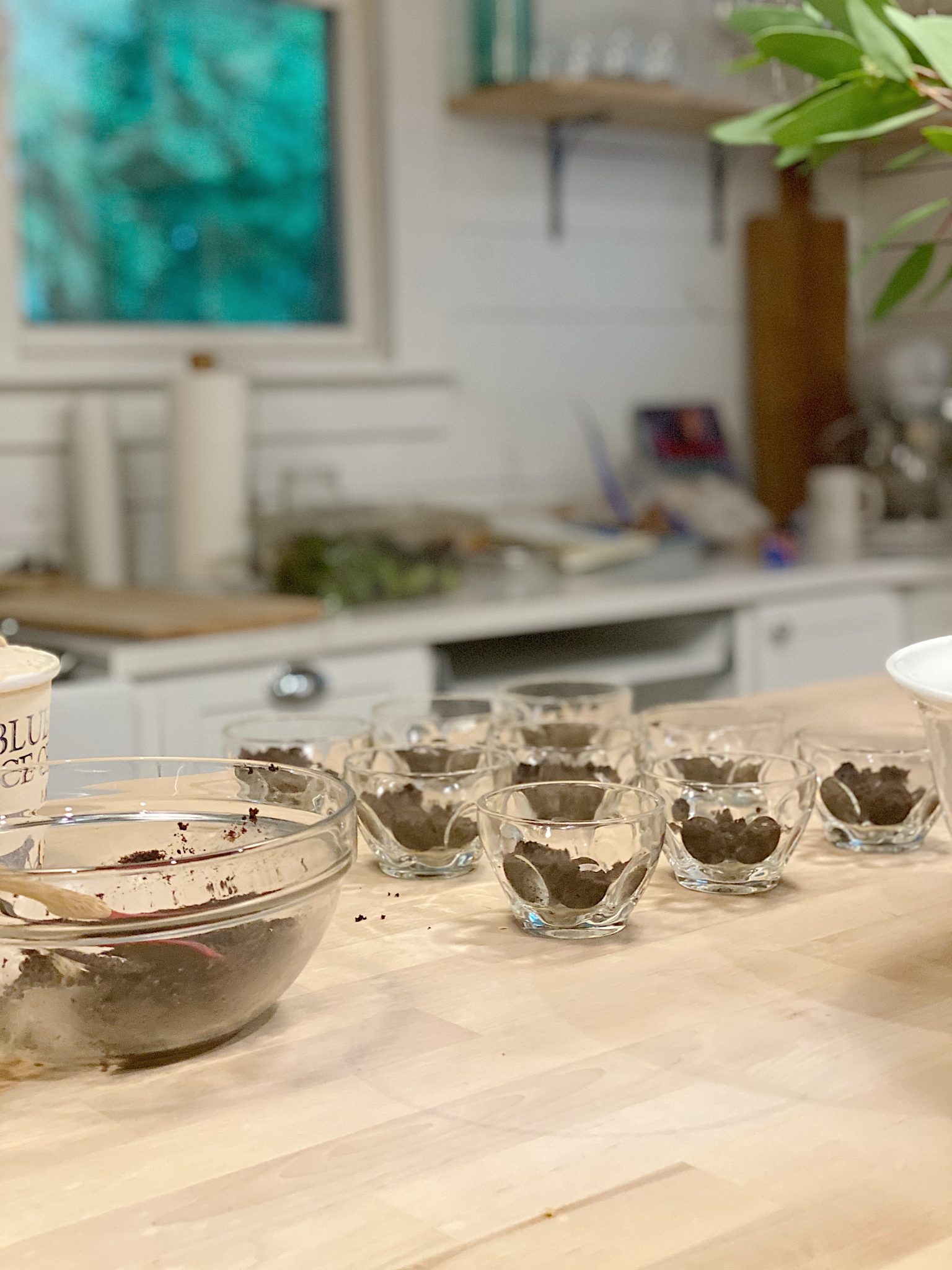 Dinner with Friends Making the Mud Pies