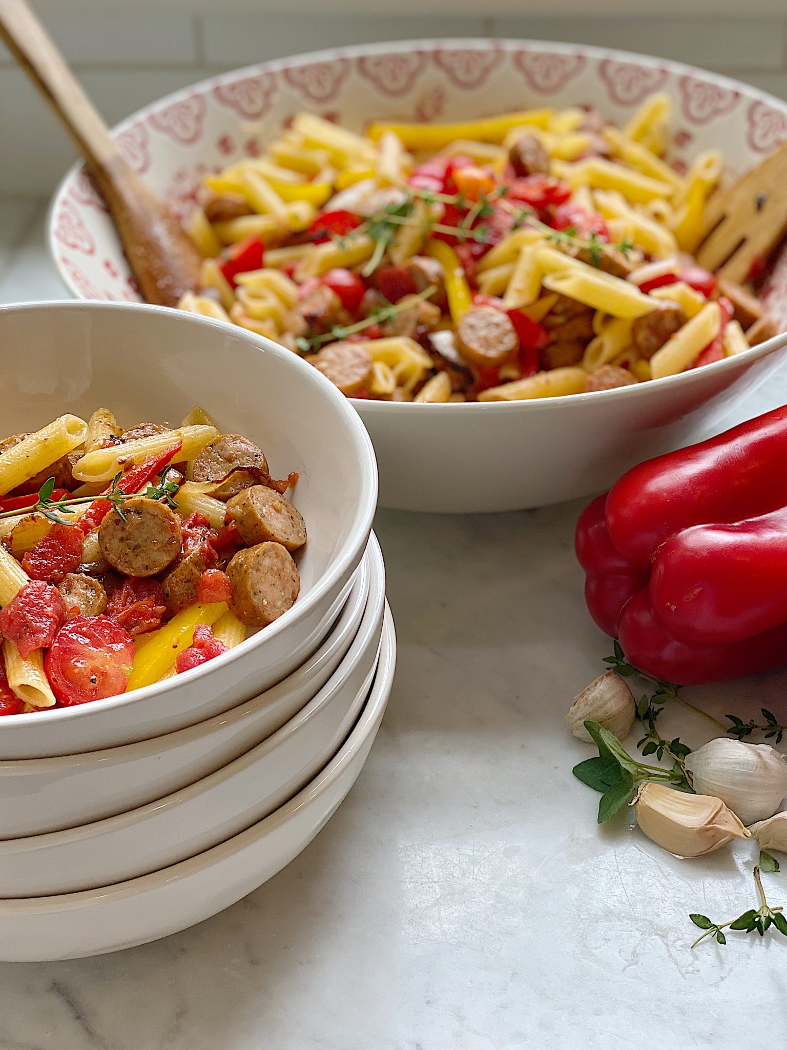 Easy Sausage and Peppers Pasta