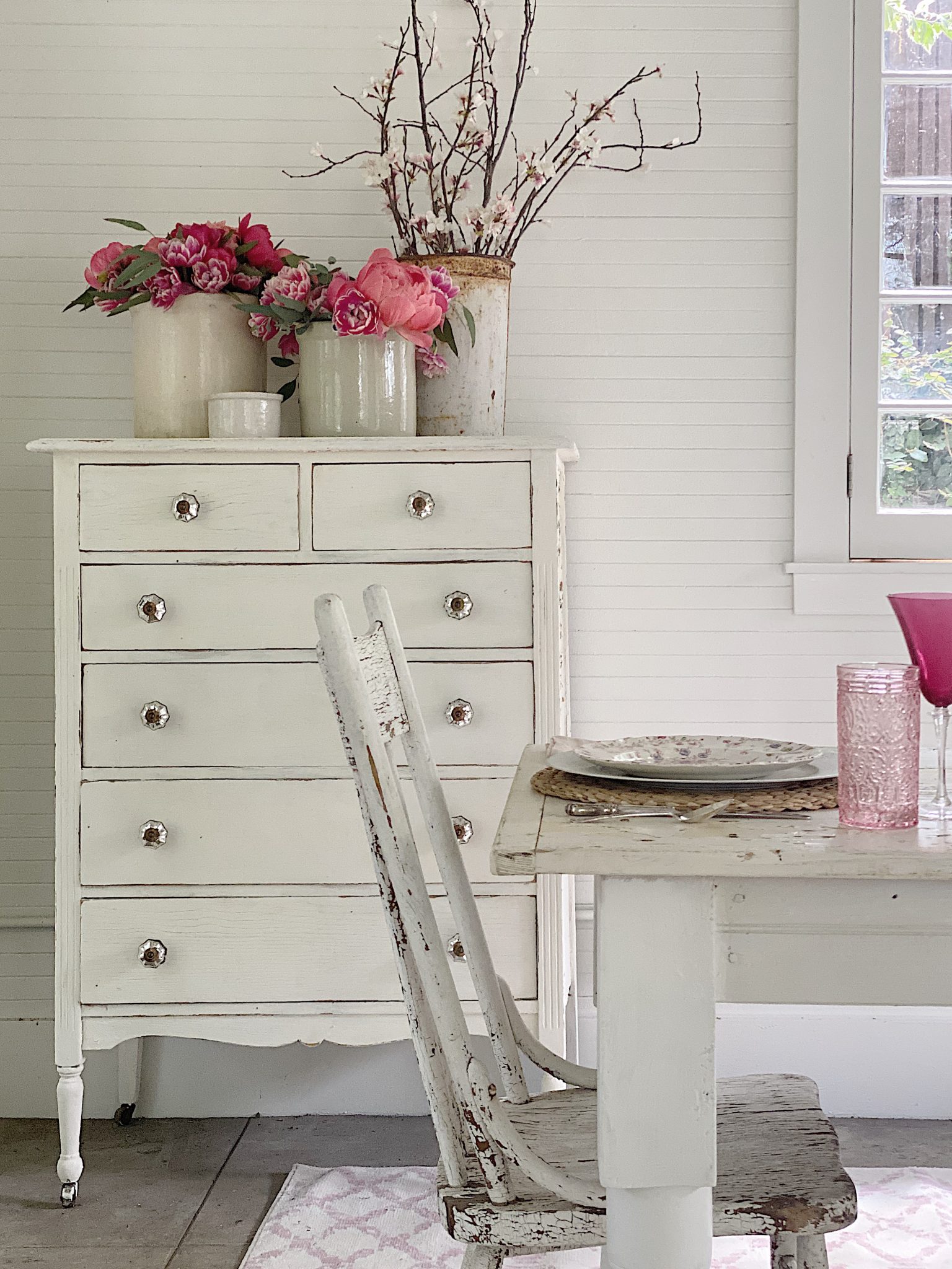 Finishing the Furniture with Milk Paint