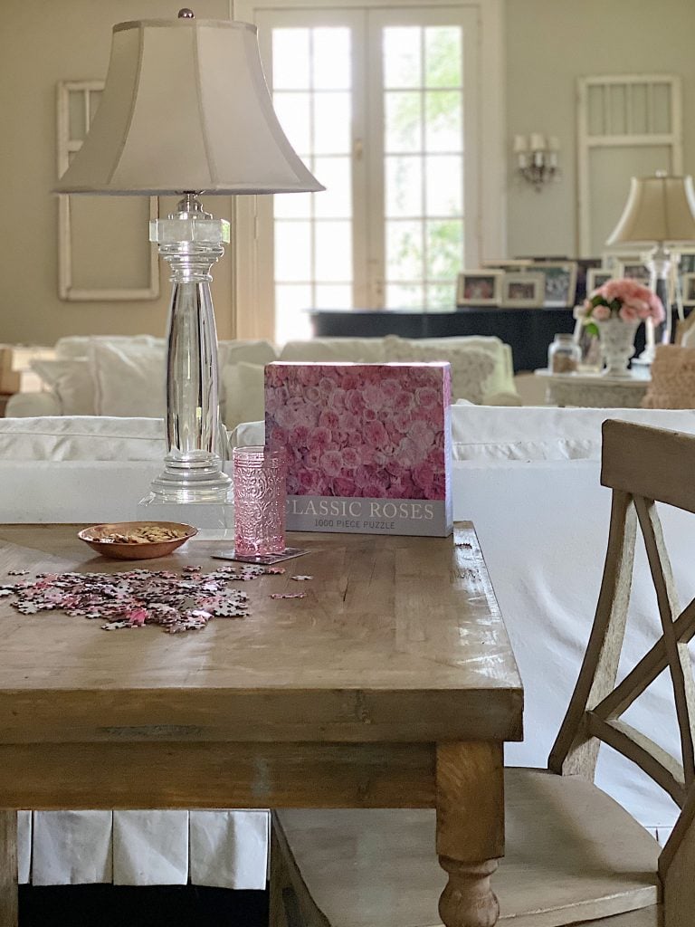 Game Table in the Living Room