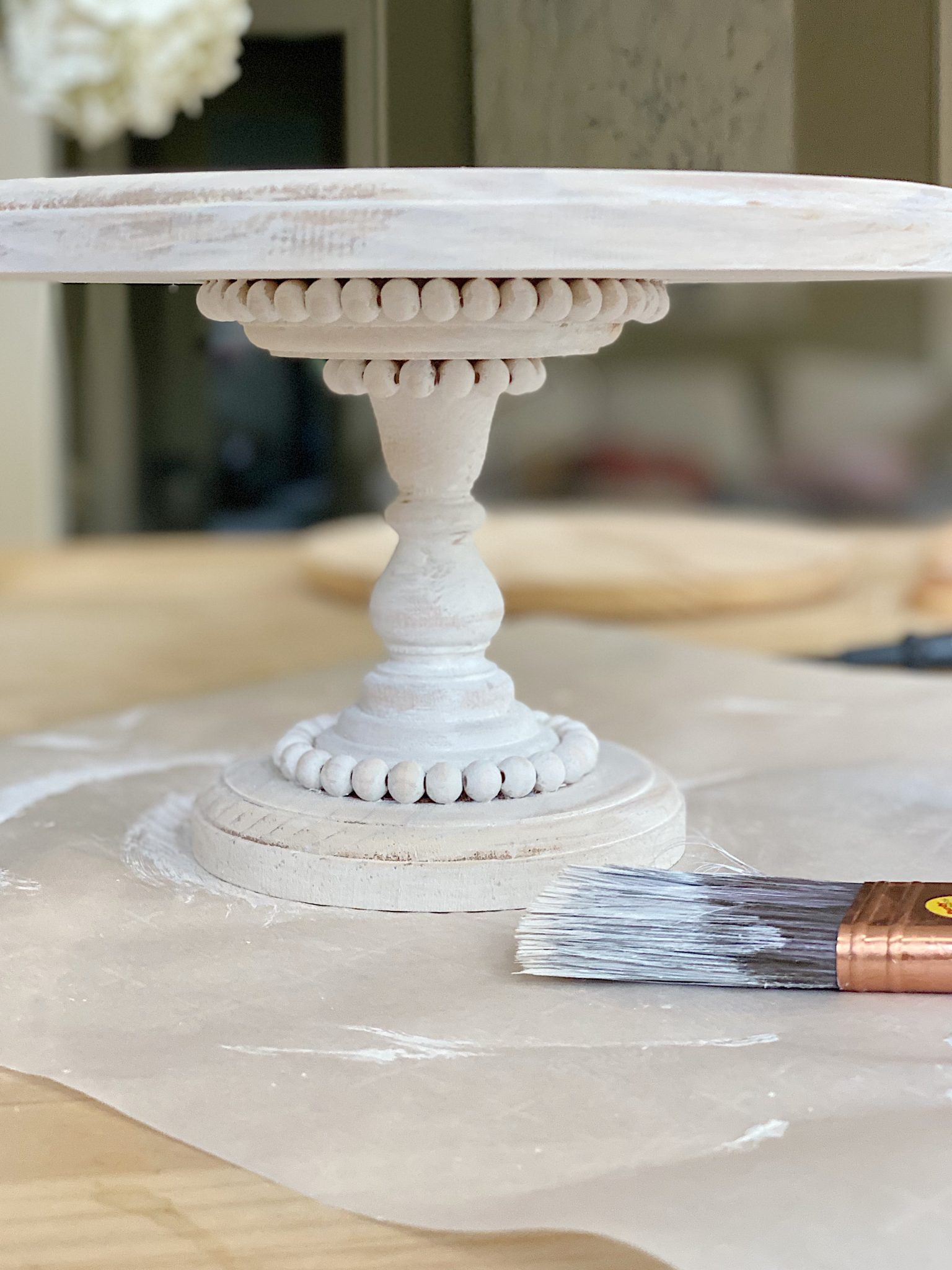 How to Make a Wood Cake Stand DIY - MY 100 YEAR OLD HOME