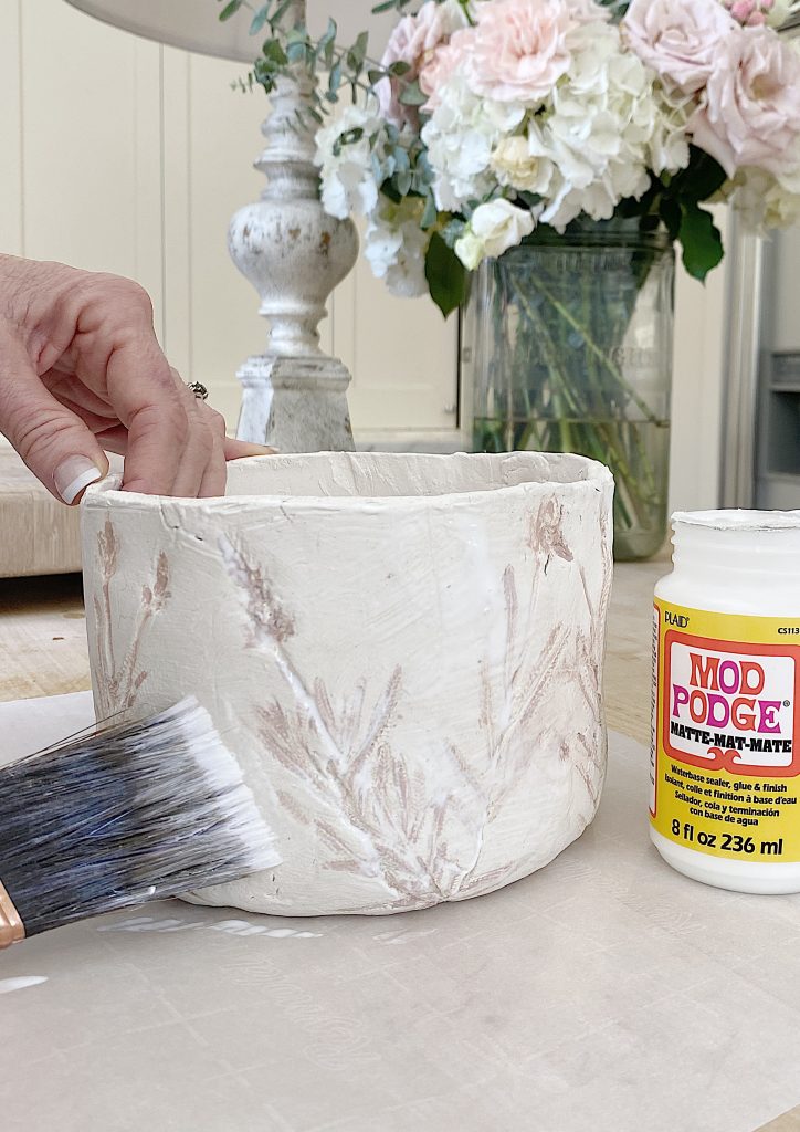 Sealing a Paper Clay Pot