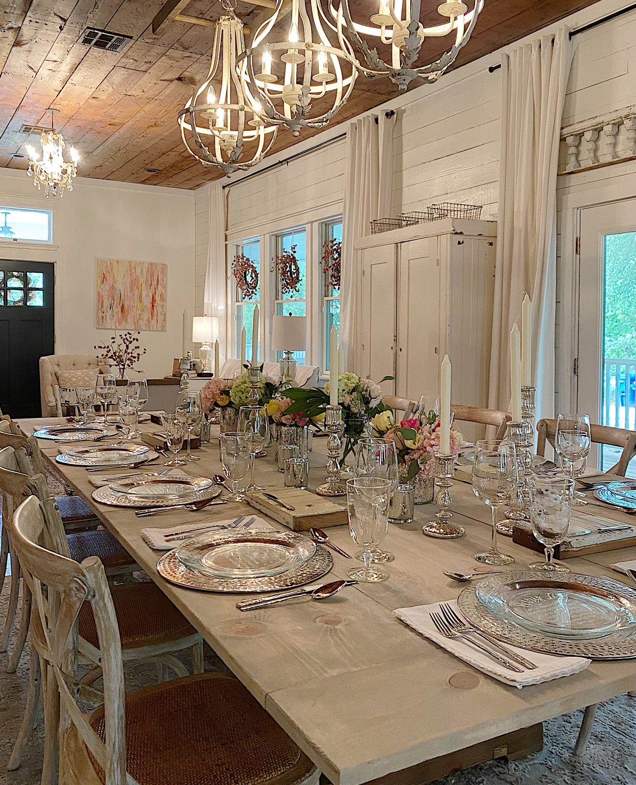 The table is Set for Dinner with Friends
