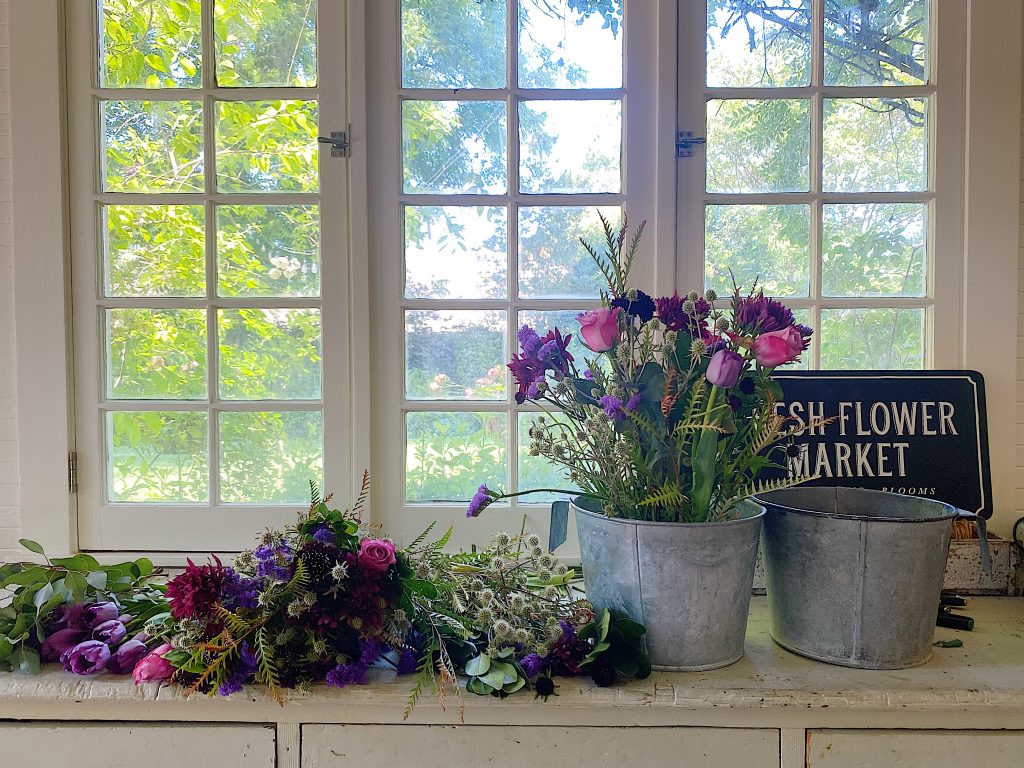 Arranging Grocery Store Flowers
