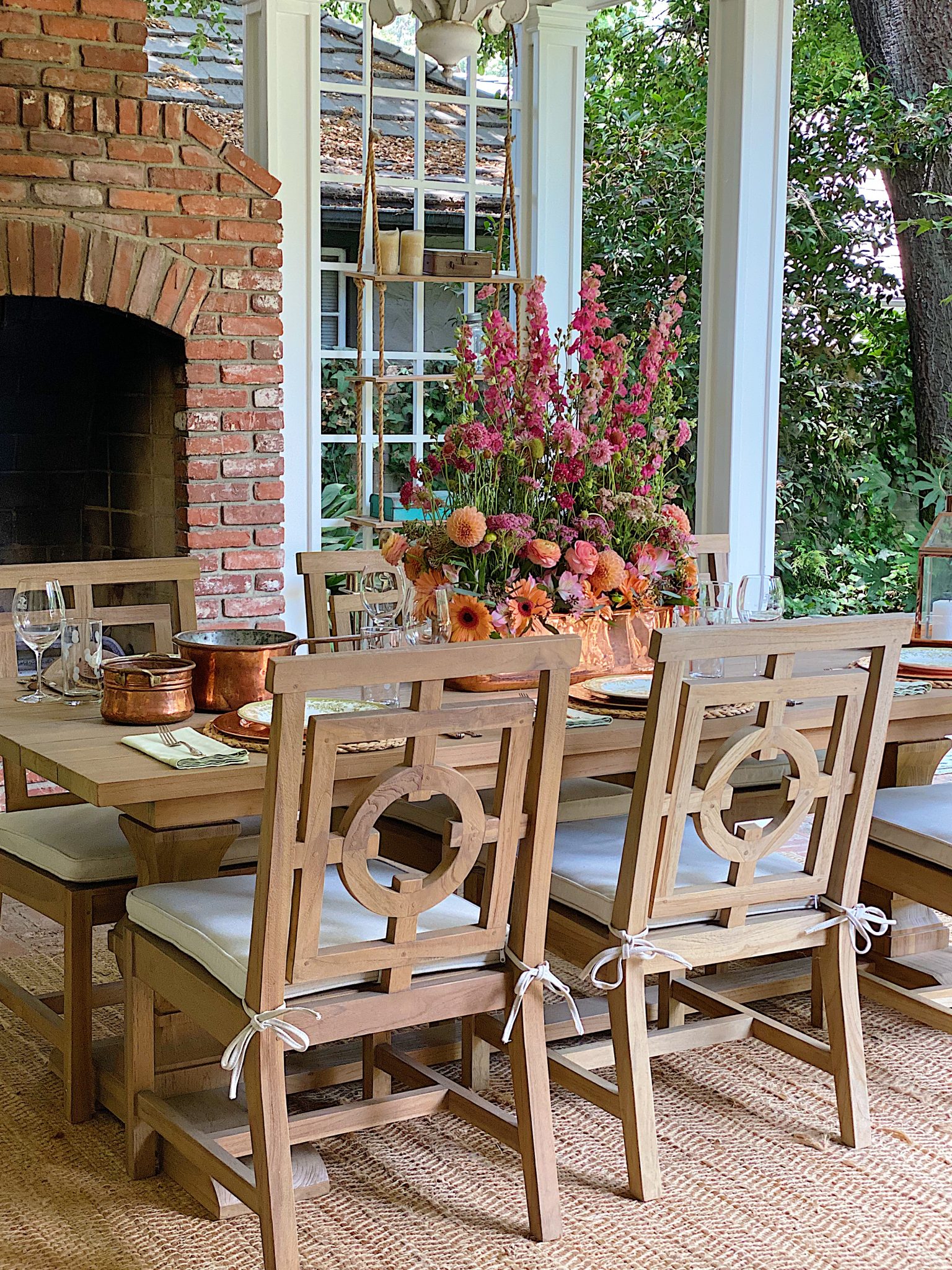 Back Porch Dining with Friend
