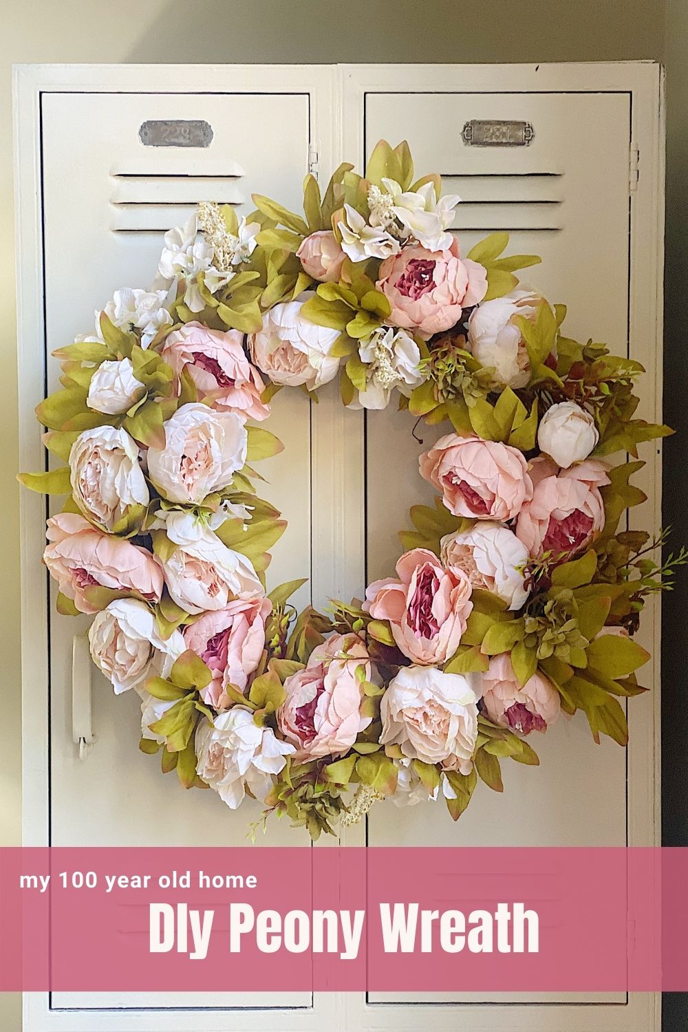 Spring is here in full bloom and today I am sharing an easy DIY How to Make a Peony Floral Wreath.