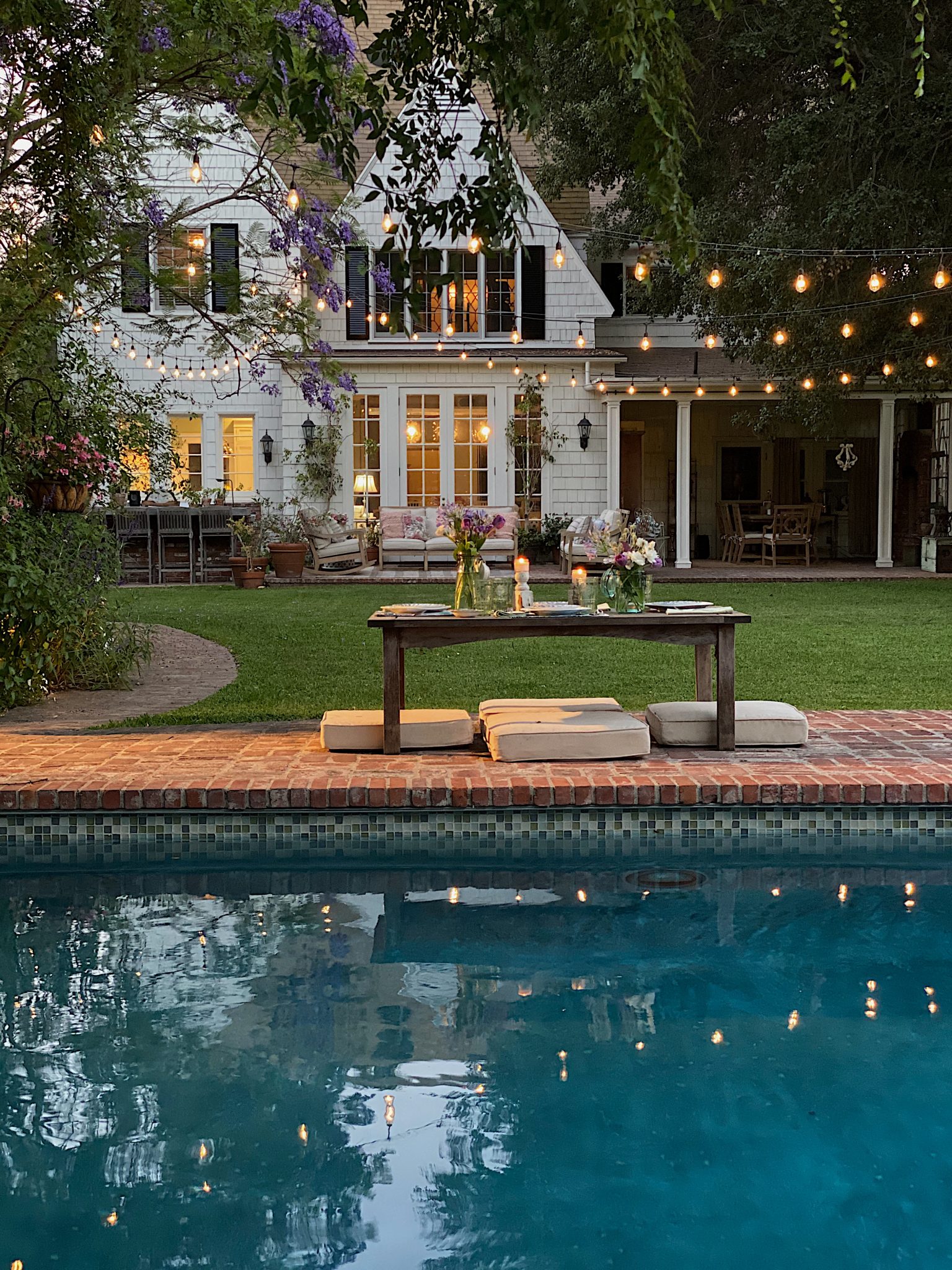 Dinner Poolside