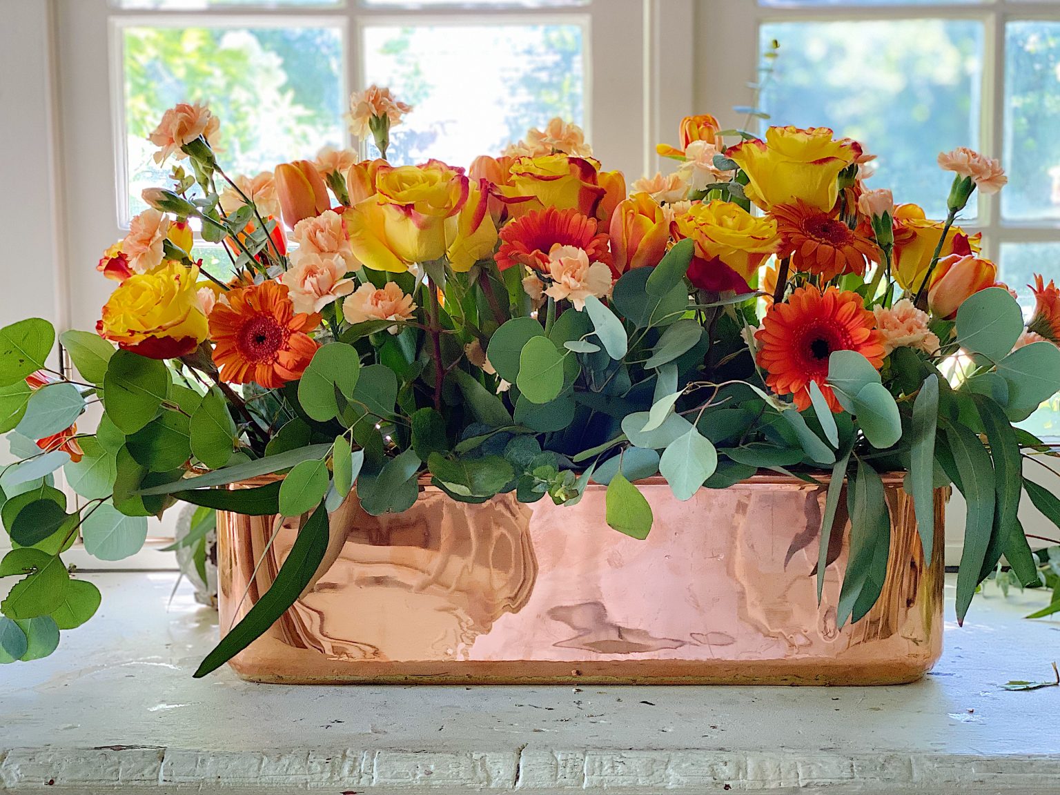 Floral Arrangement for Summer Fun Dinner Party