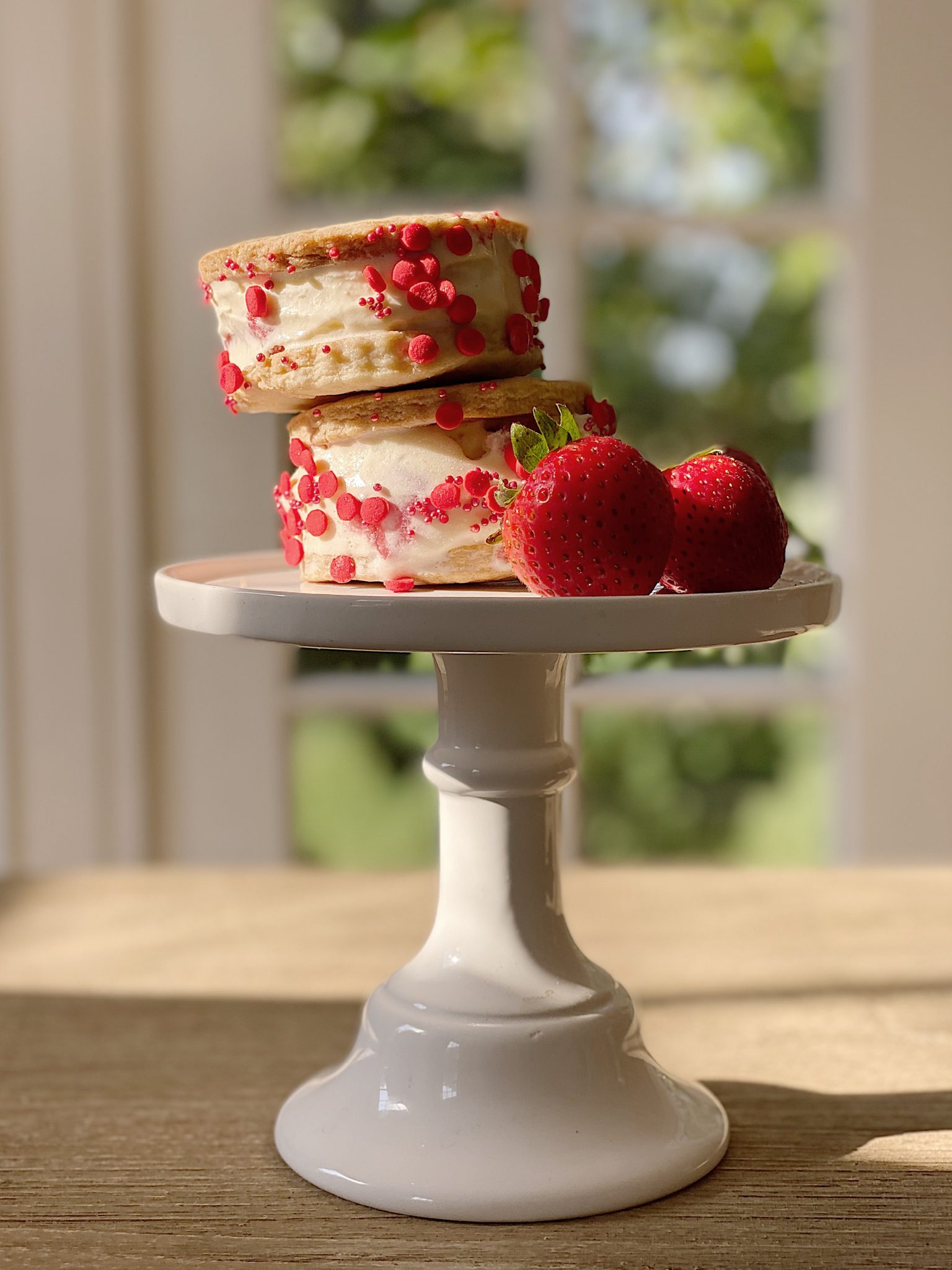 How to Make Strawberry Shortcake Ice Cream Sandwiches