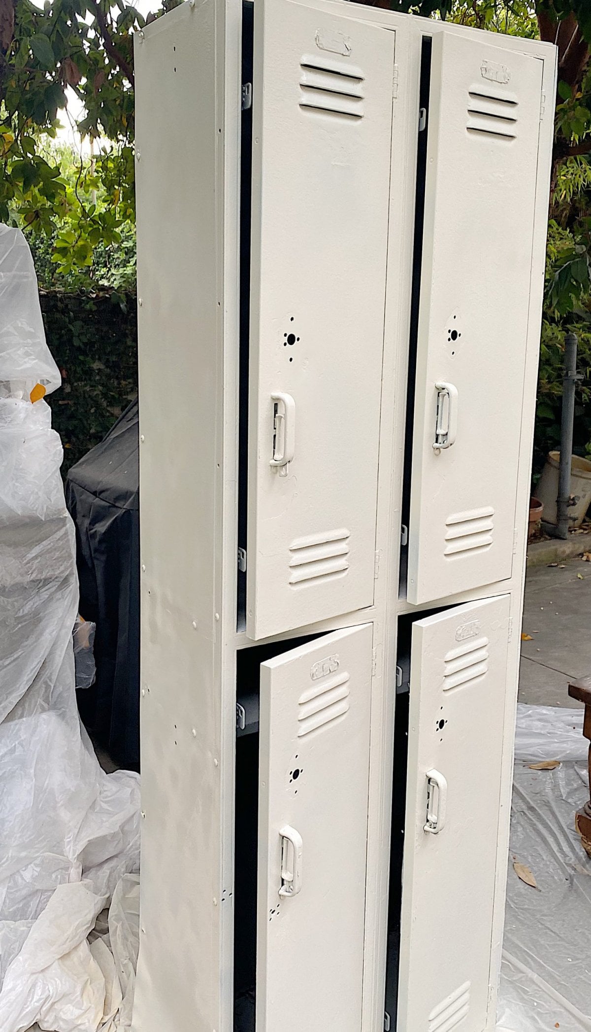 How to Paint Metal School Lockers MY 100 YEAR OLD HOME