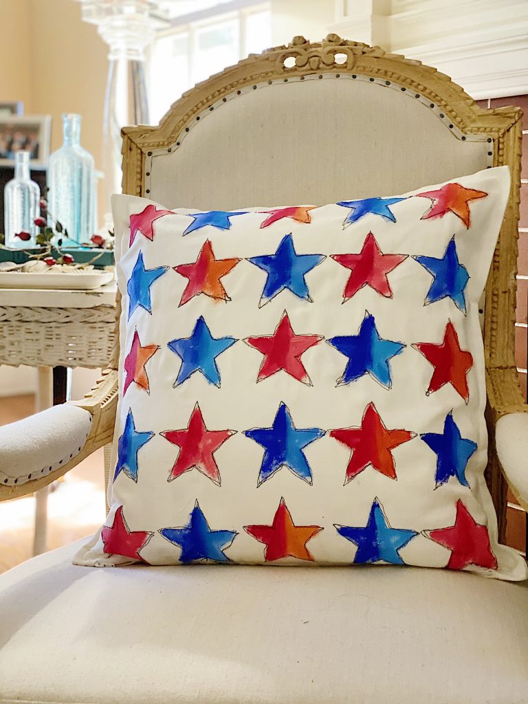 Patriotic decorations with a Star Outline