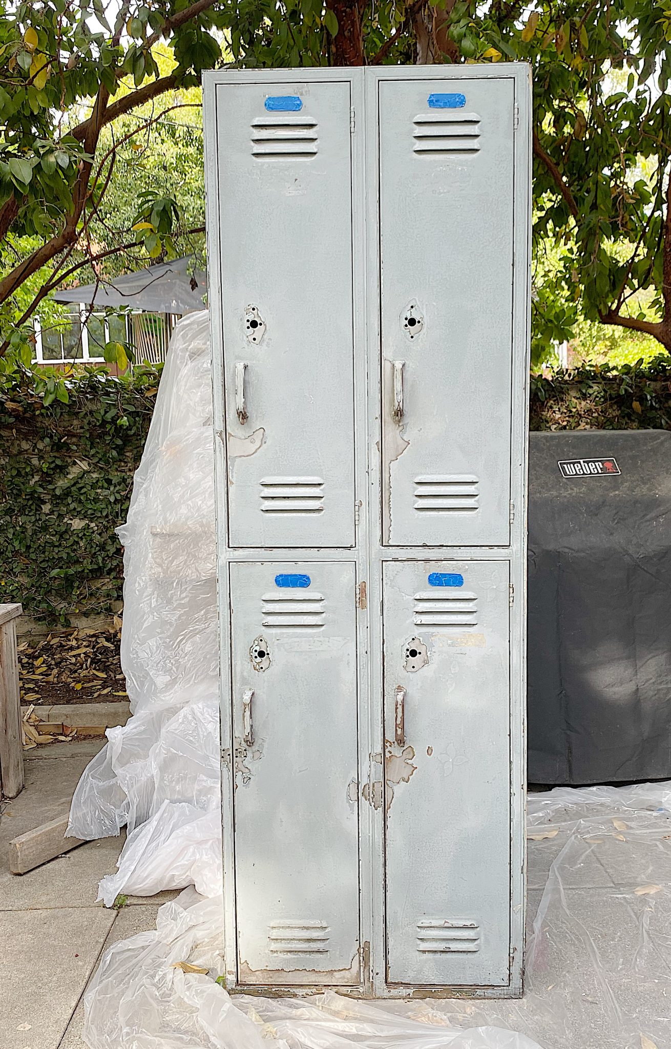 How to Paint Metal School Lockers MY 100 YEAR OLD HOME