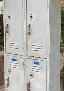 How to Paint Metal School Lockers - MY 100 YEAR OLD HOME