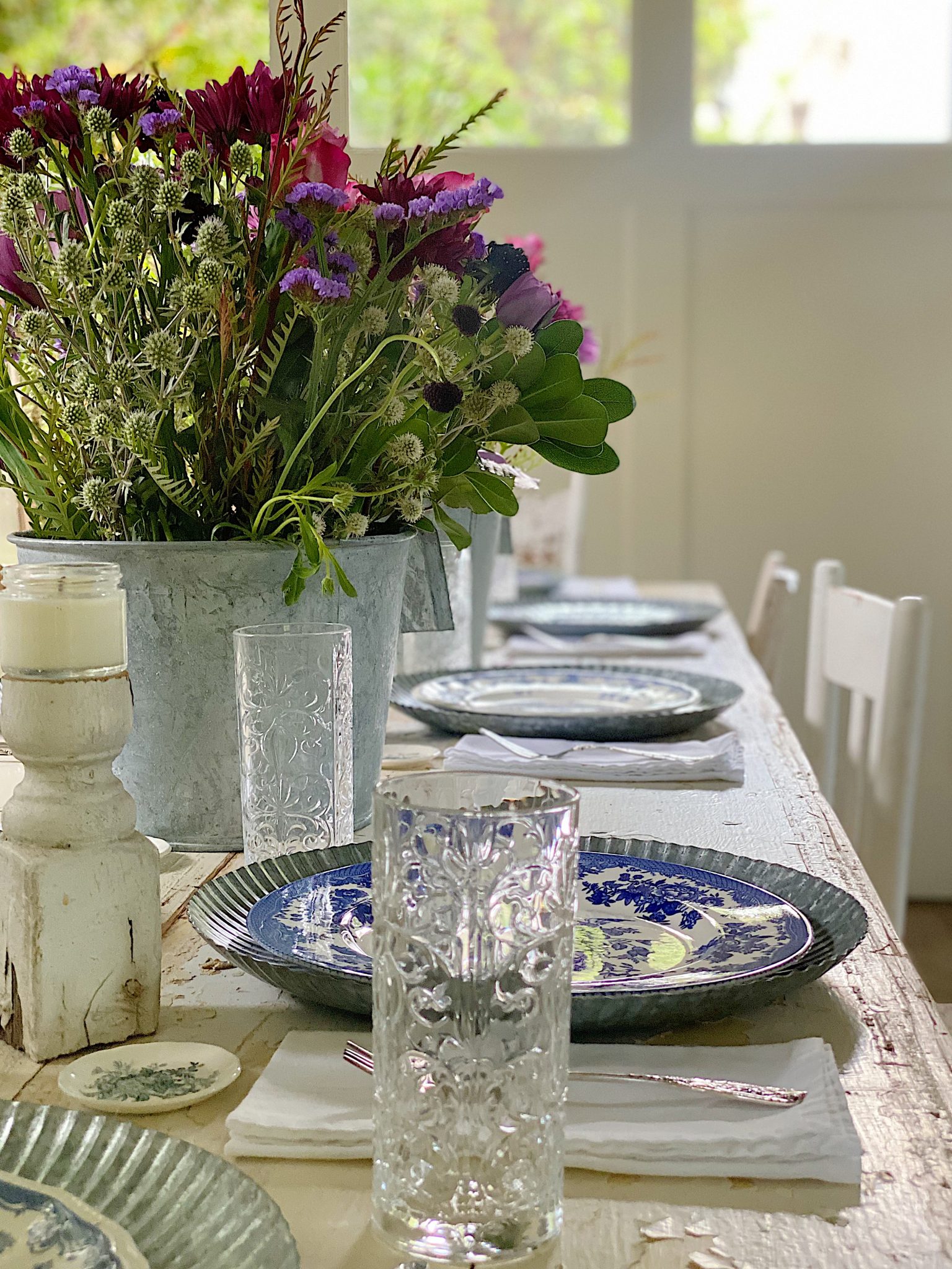 Setting the Farmhouse Dining Room Table