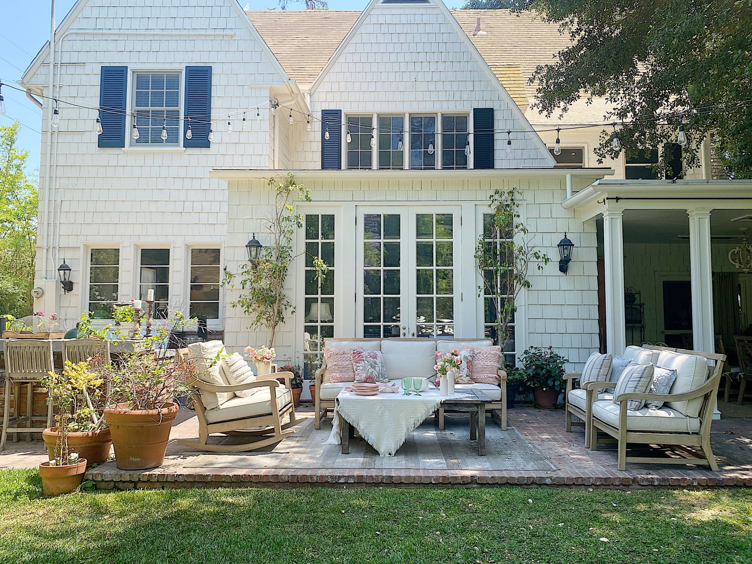 Summer Dining on the Porch and Patio