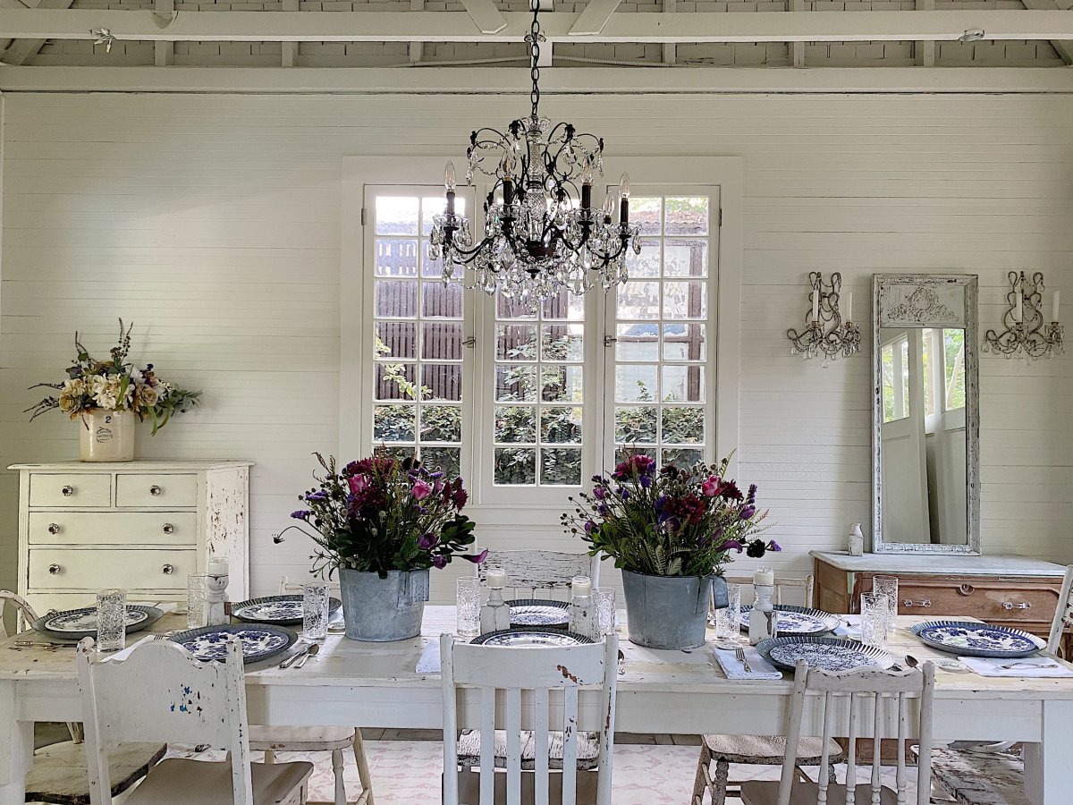 Summer Entertaining and a Farmhouse Dining Room