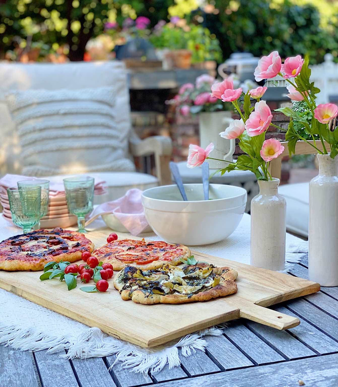 Summer Pizza Night on the Back Porch and Patio