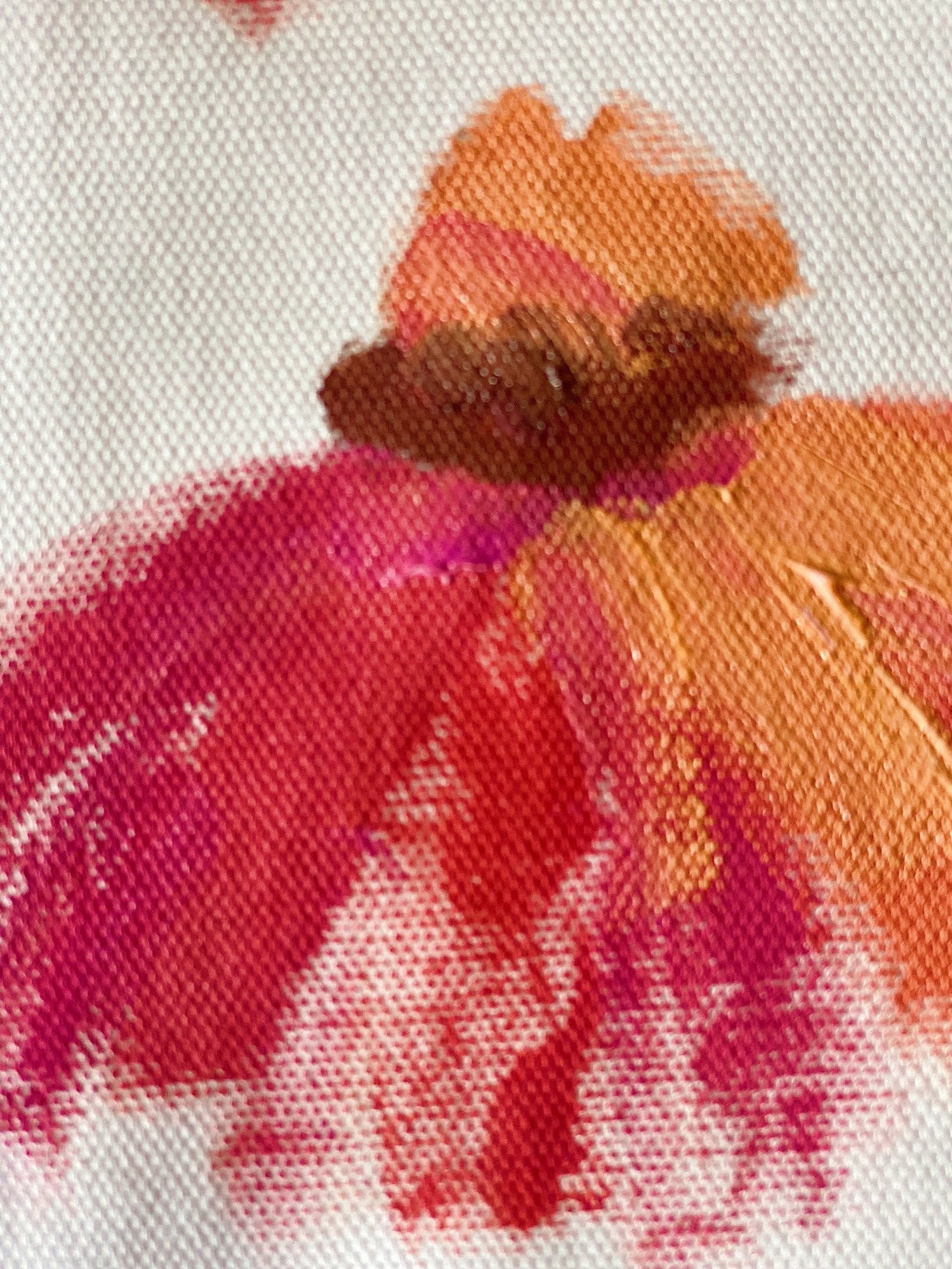 Painting the Summer Flower Pillow