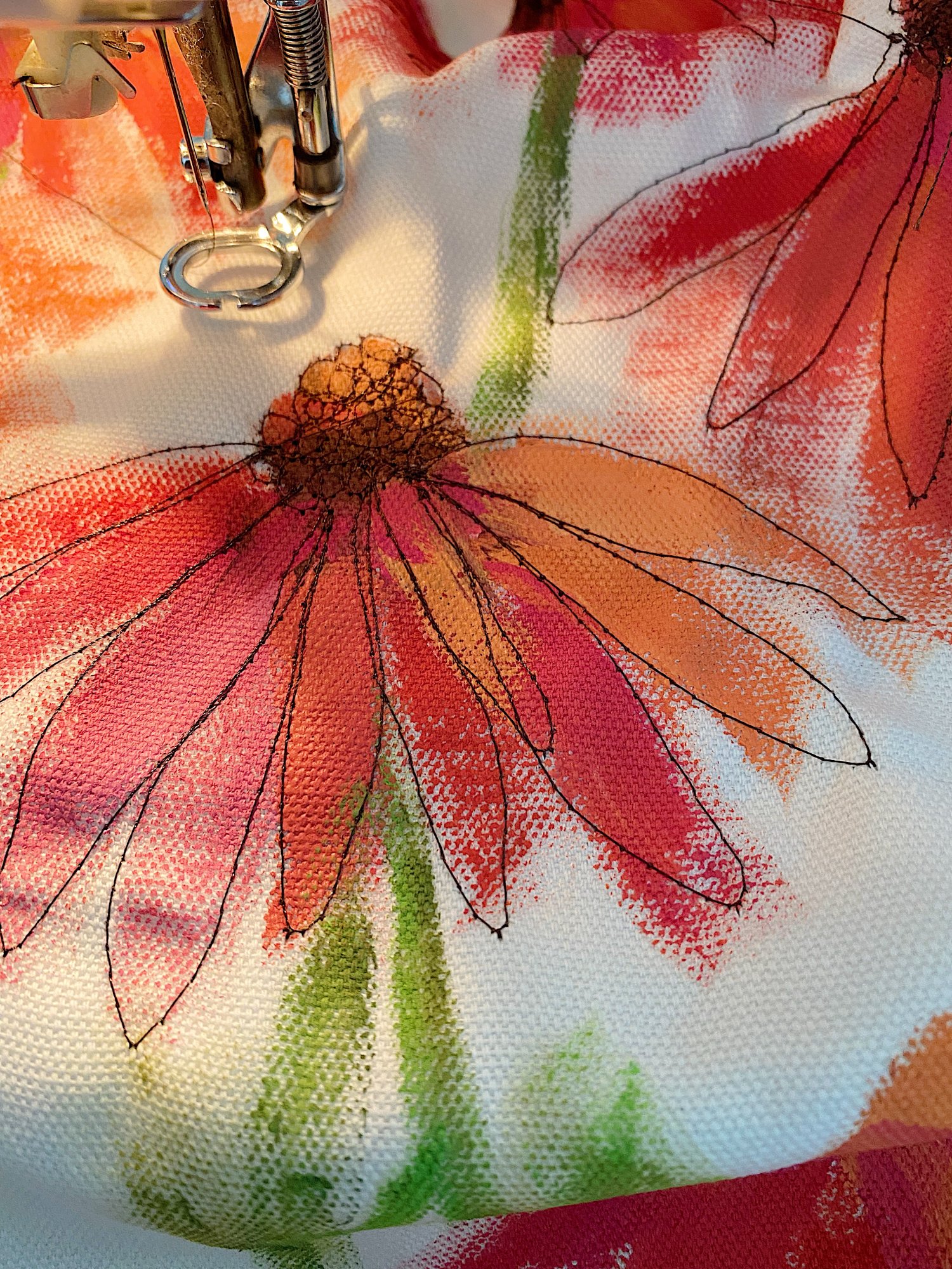 Sewing the Summer Flower Pillow