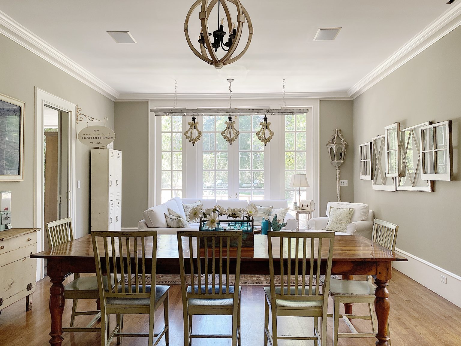 Summer Color Palette with New Family Room Layout