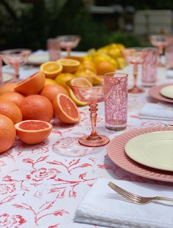 Summer Colors Tablecloth and Table