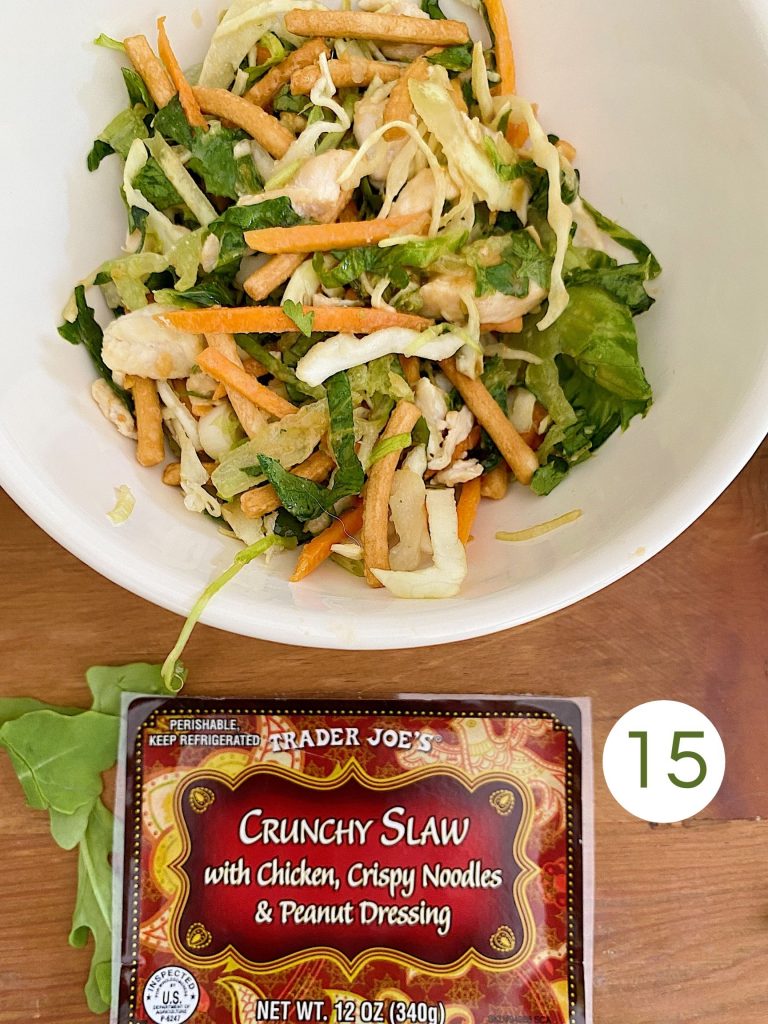 Trader Joe's Crunchy Slaw with Chicken, Noodles and Peanut Dressing