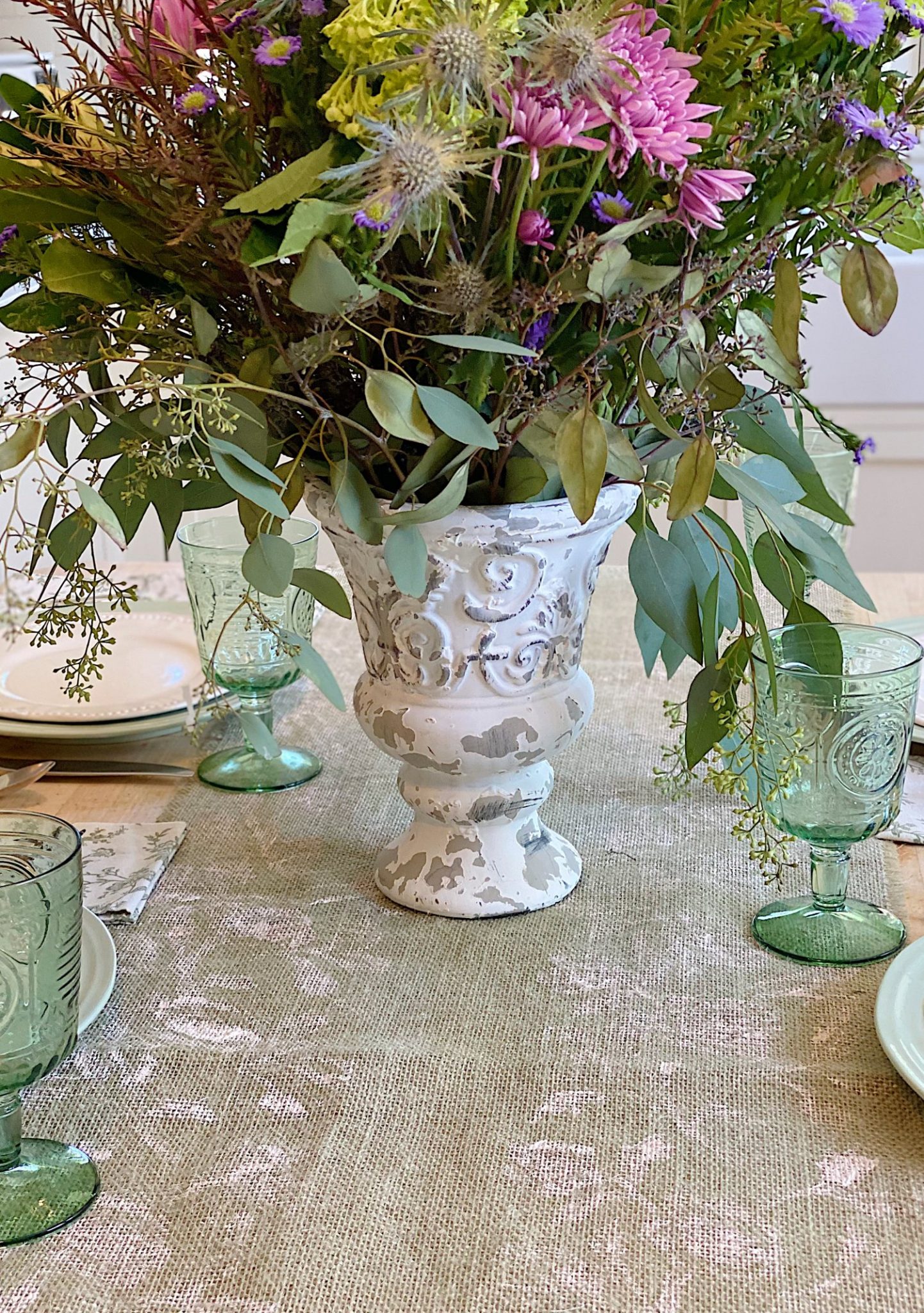 Burlap Table Runner