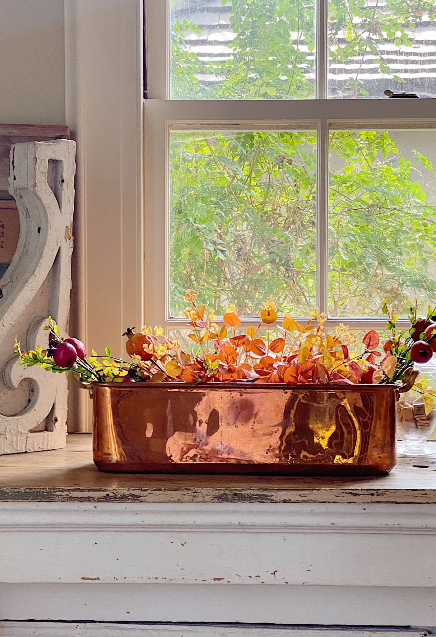Copper Pot Fall Home Decor