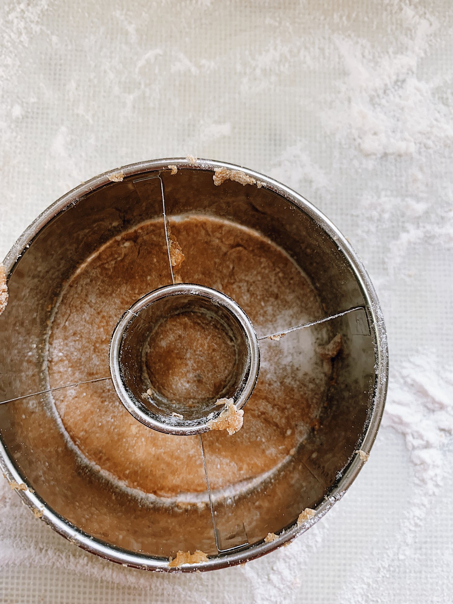 Cutting Pumpkin Gluten-Free Donuts