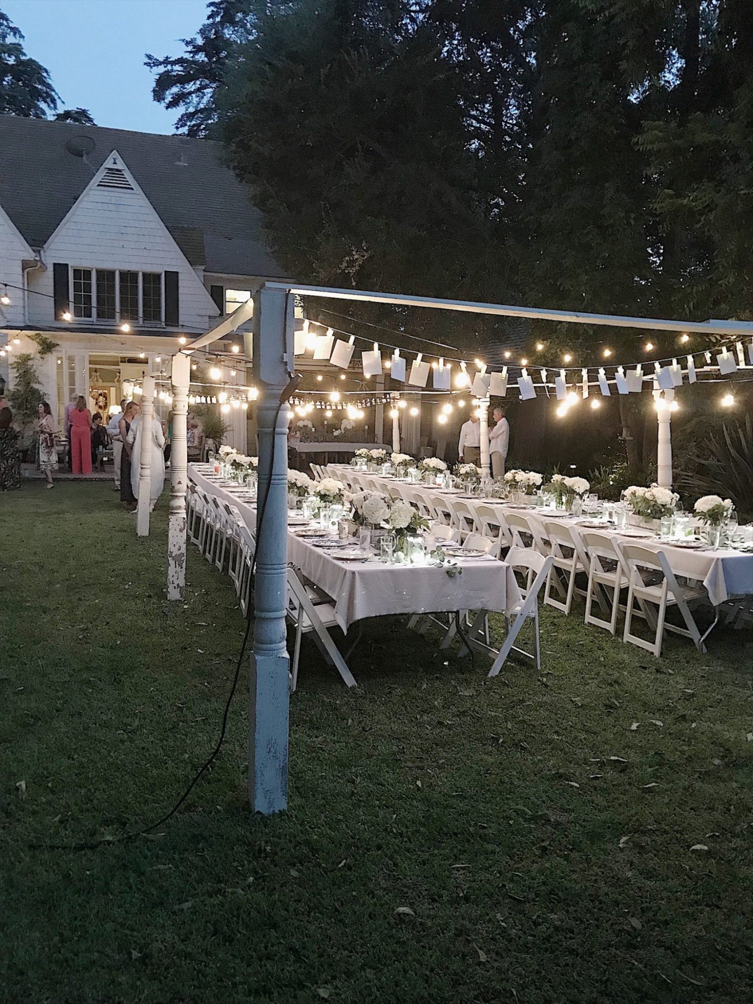 Engagement Party Decorations at Night