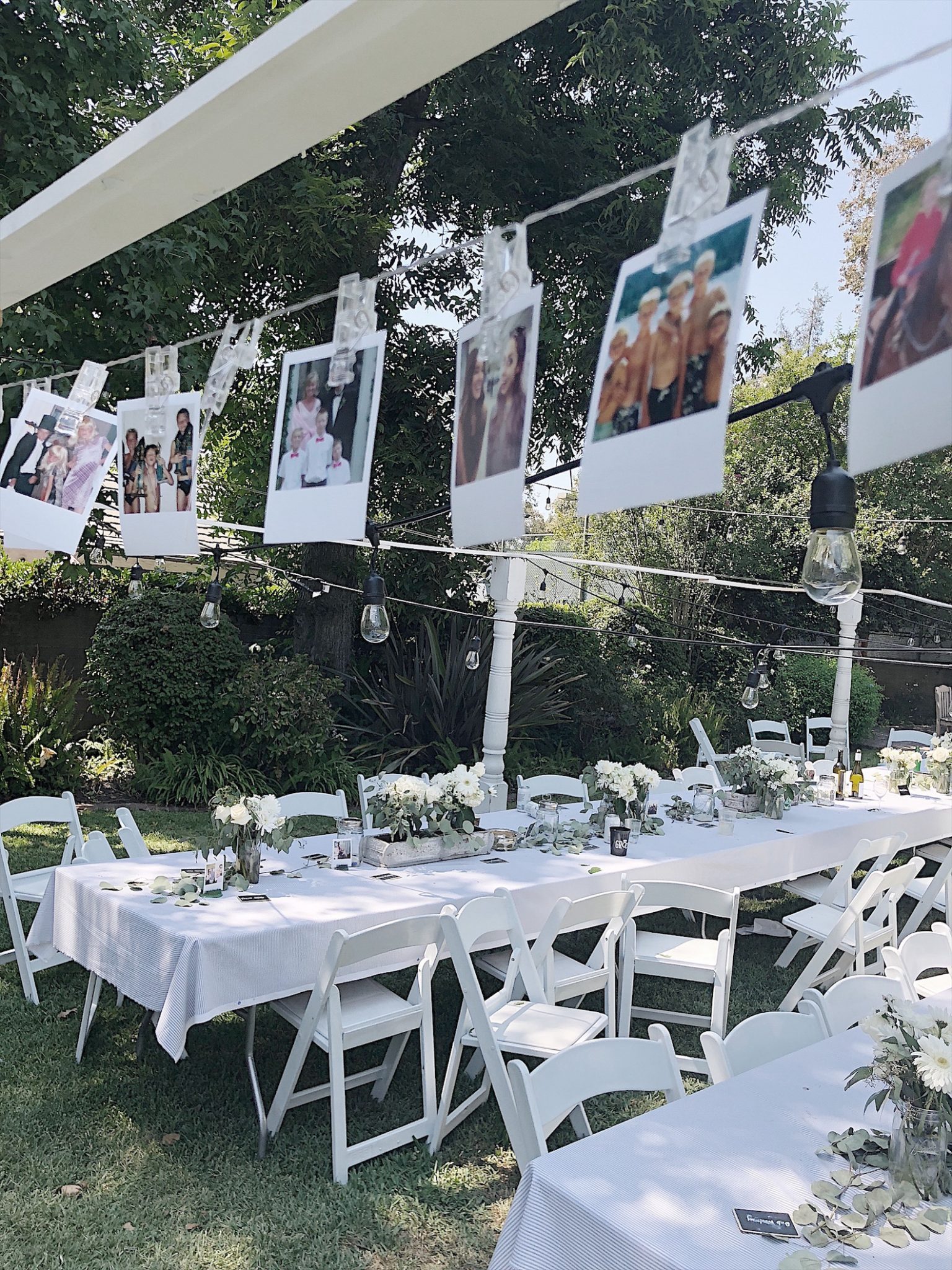 Engagement Party Polaroid Photo Decorations