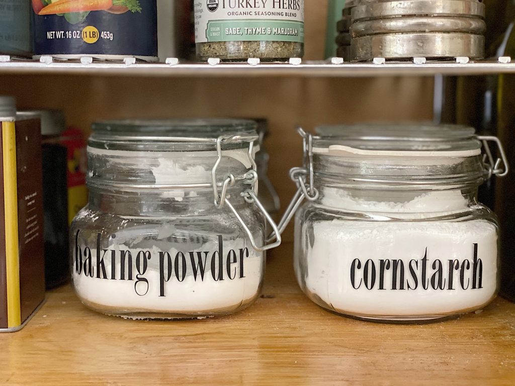 Pantry Cabinet Ideas for Fall Personalized Canisters
