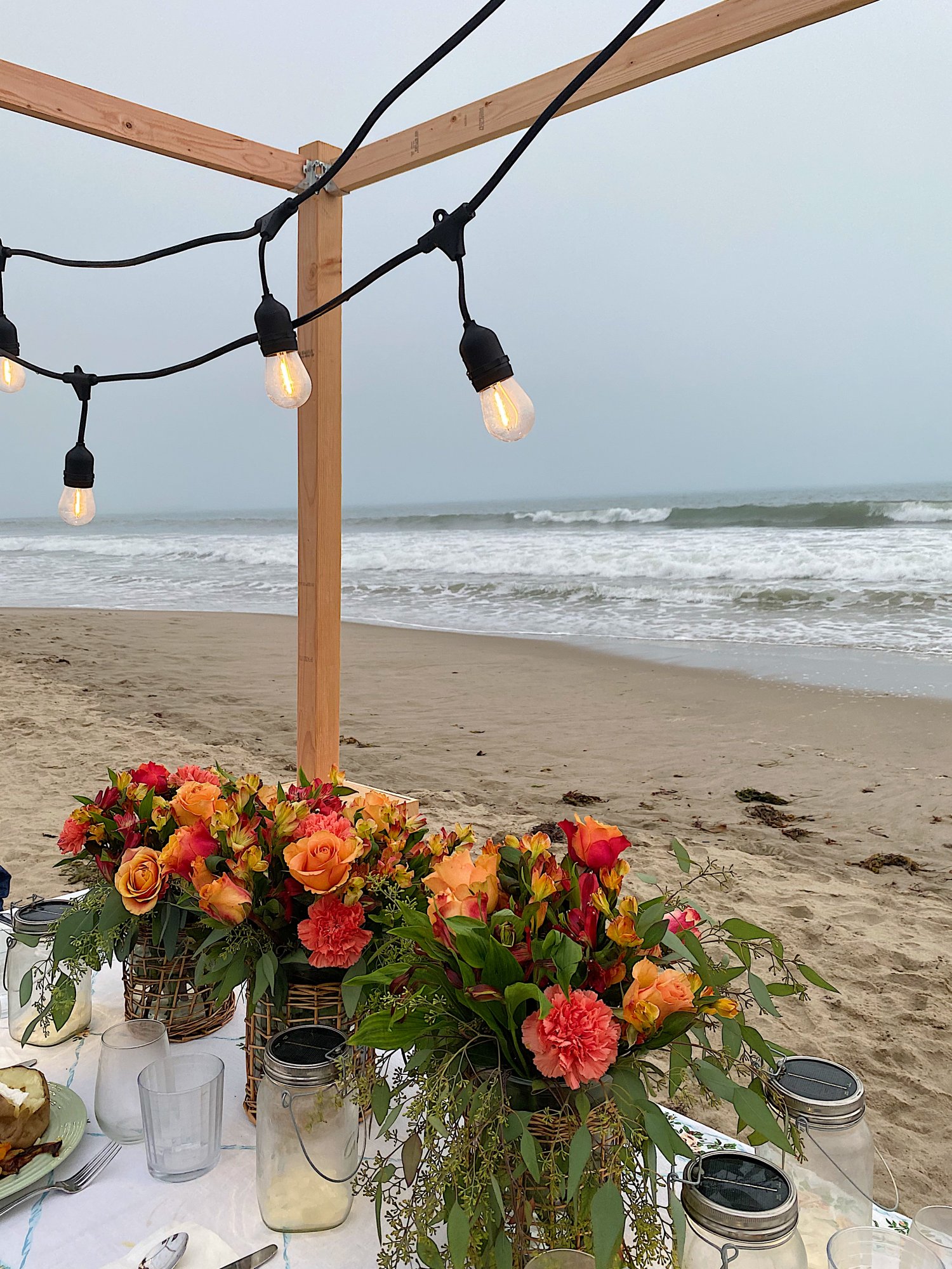 Summer Beach Dinner by the Waves
